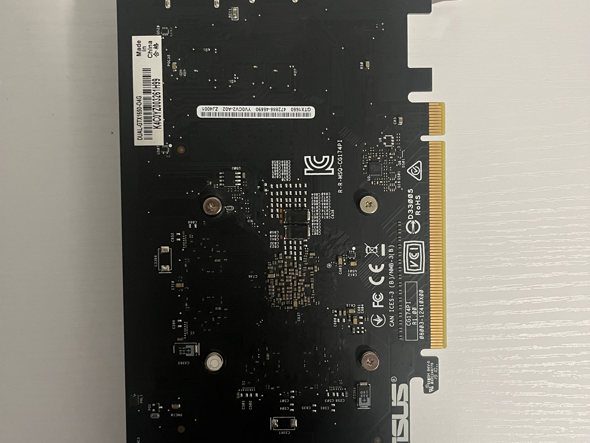 Asus GeForce GTX 1650 OC 4GB