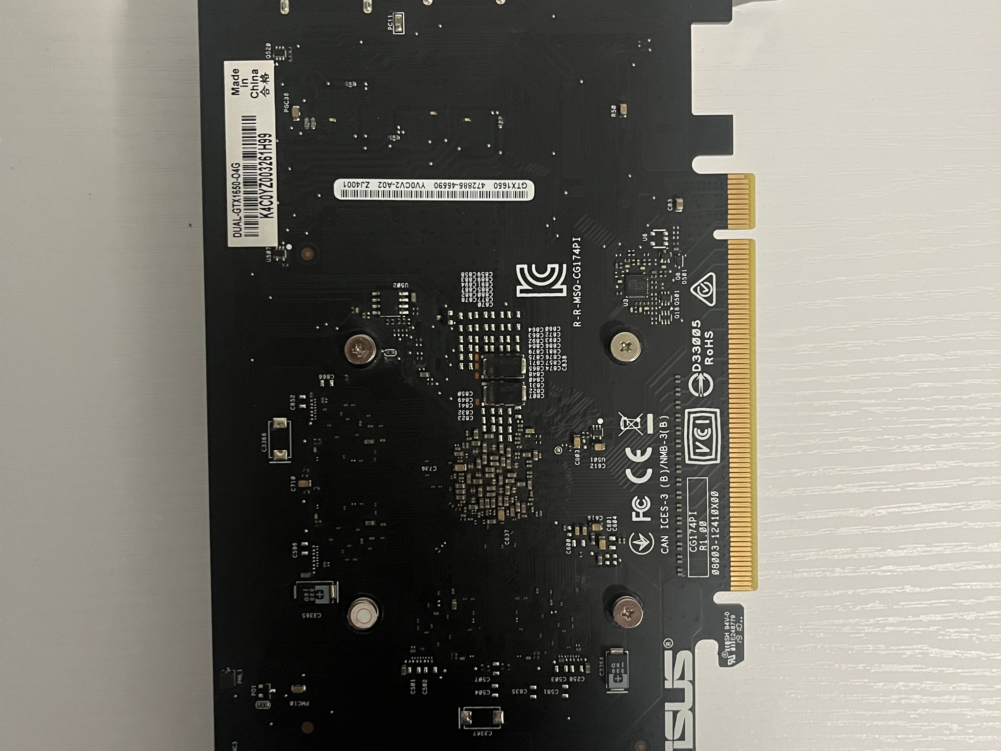 Asus GeForce GTX 1650 OC 4GB