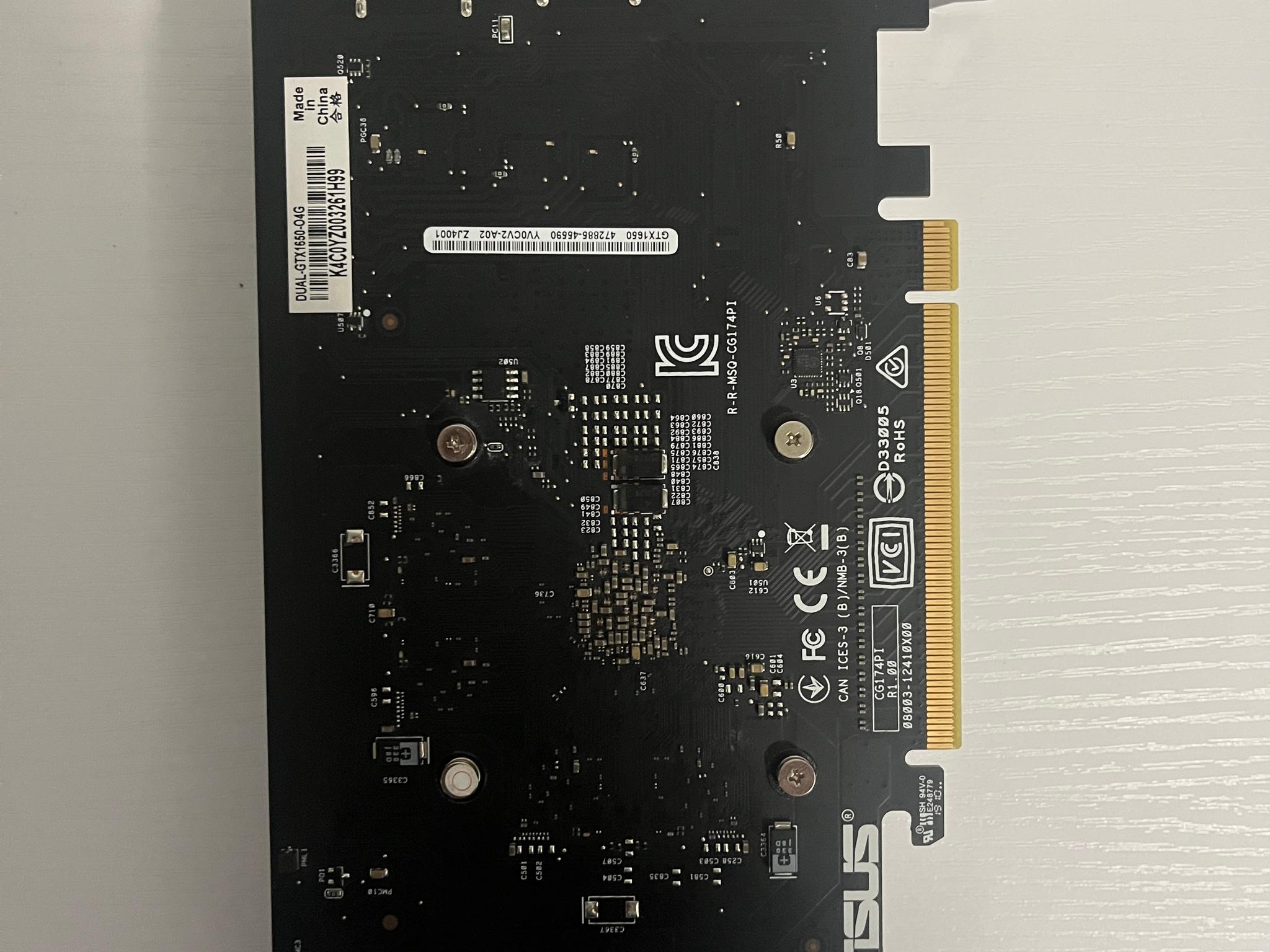 Asus GeForce GTX 1650 OC 4GB