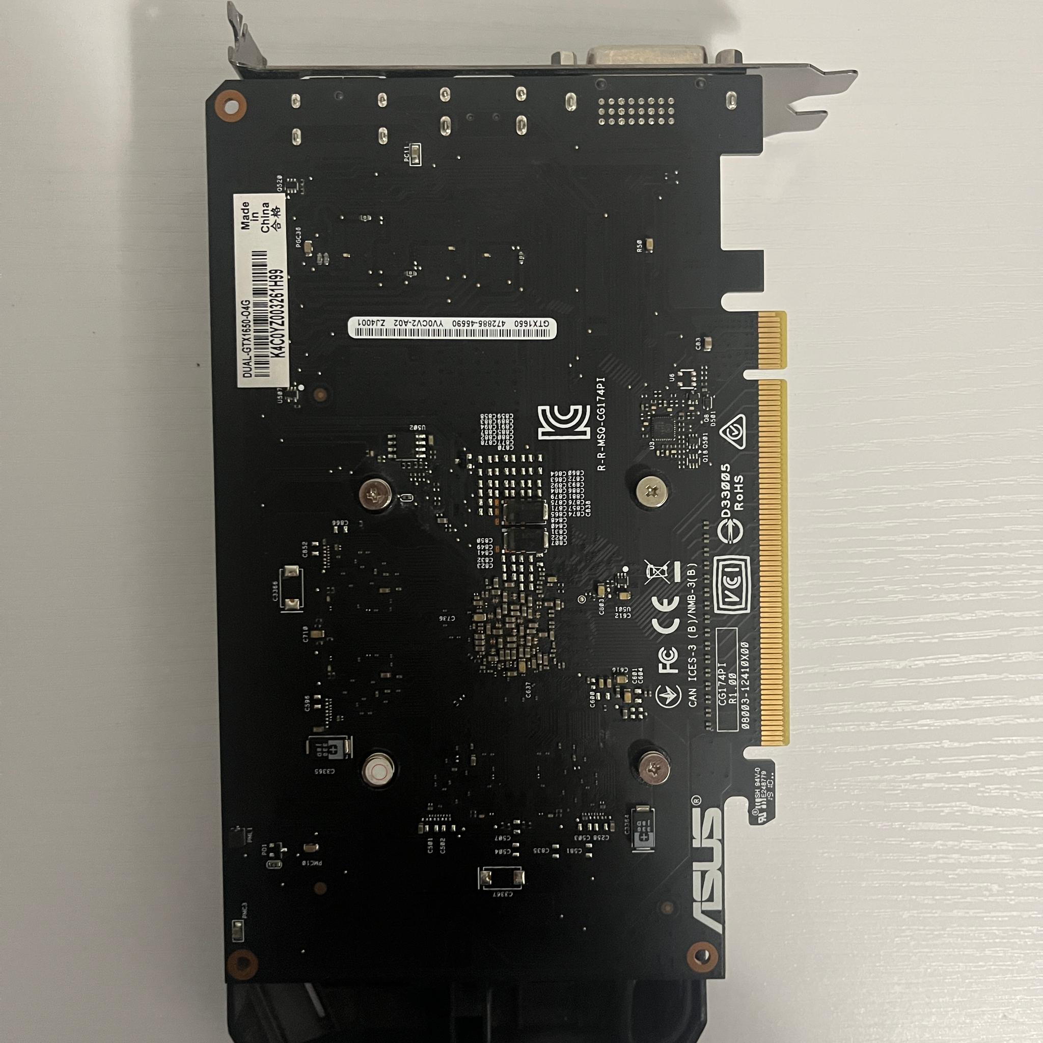 Asus GeForce GTX 1650 OC 4GB