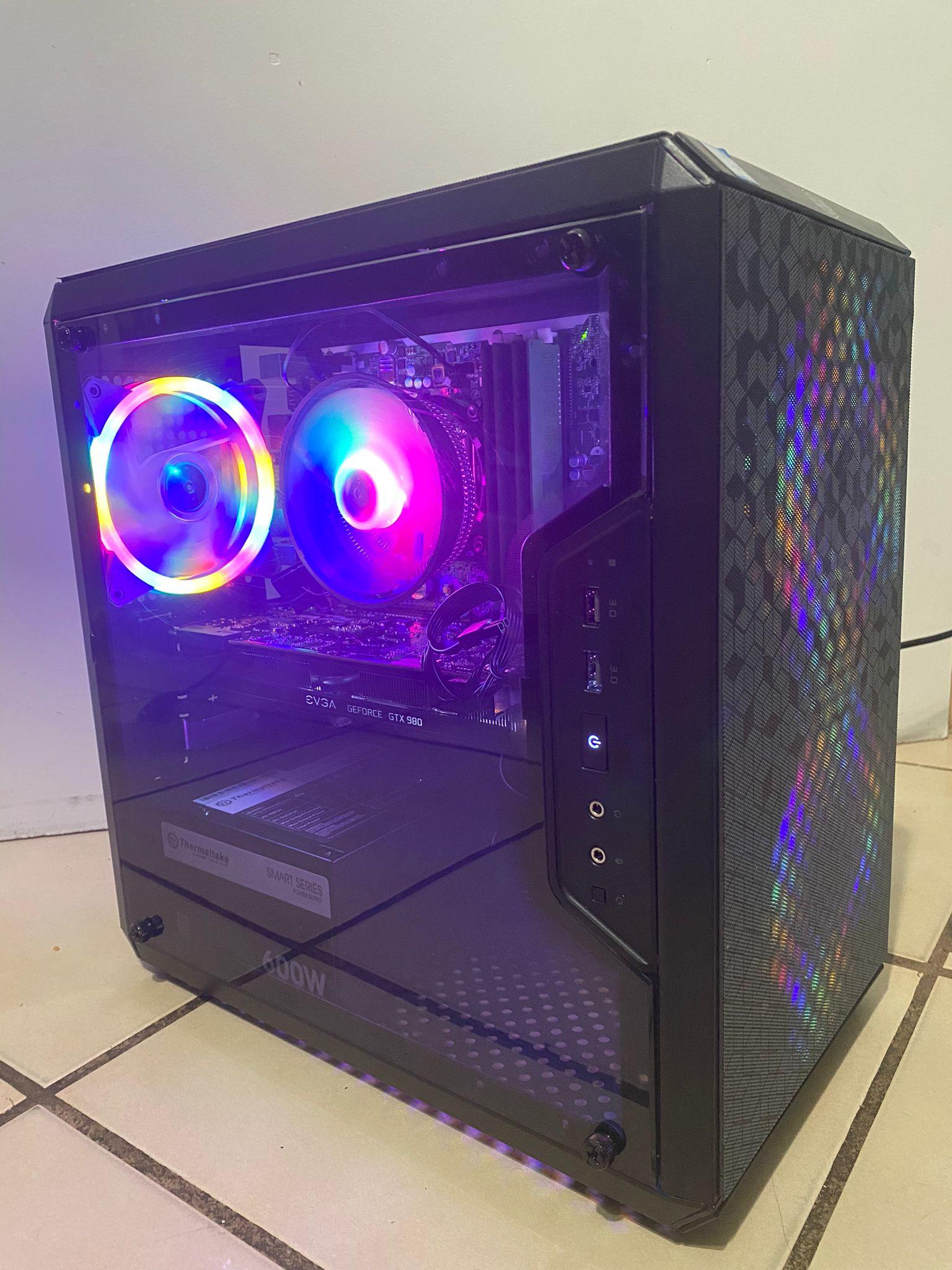 Gaming PC - GTX 980, I5 6500, 16GB DDR4, WIFI, BLUETOOTH, RGB, BLACK, SSD, HDD.