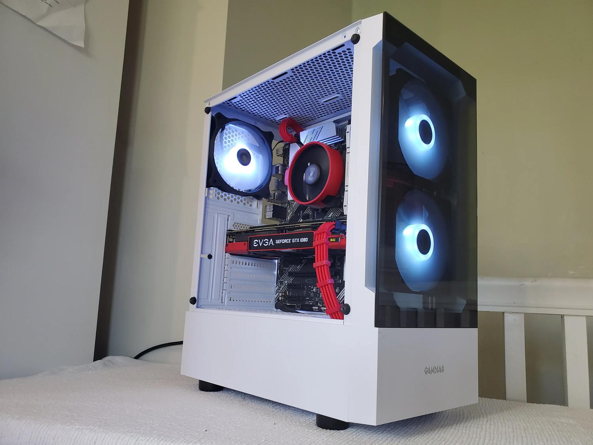 Red Ryzen 5 / GTX 1080 build