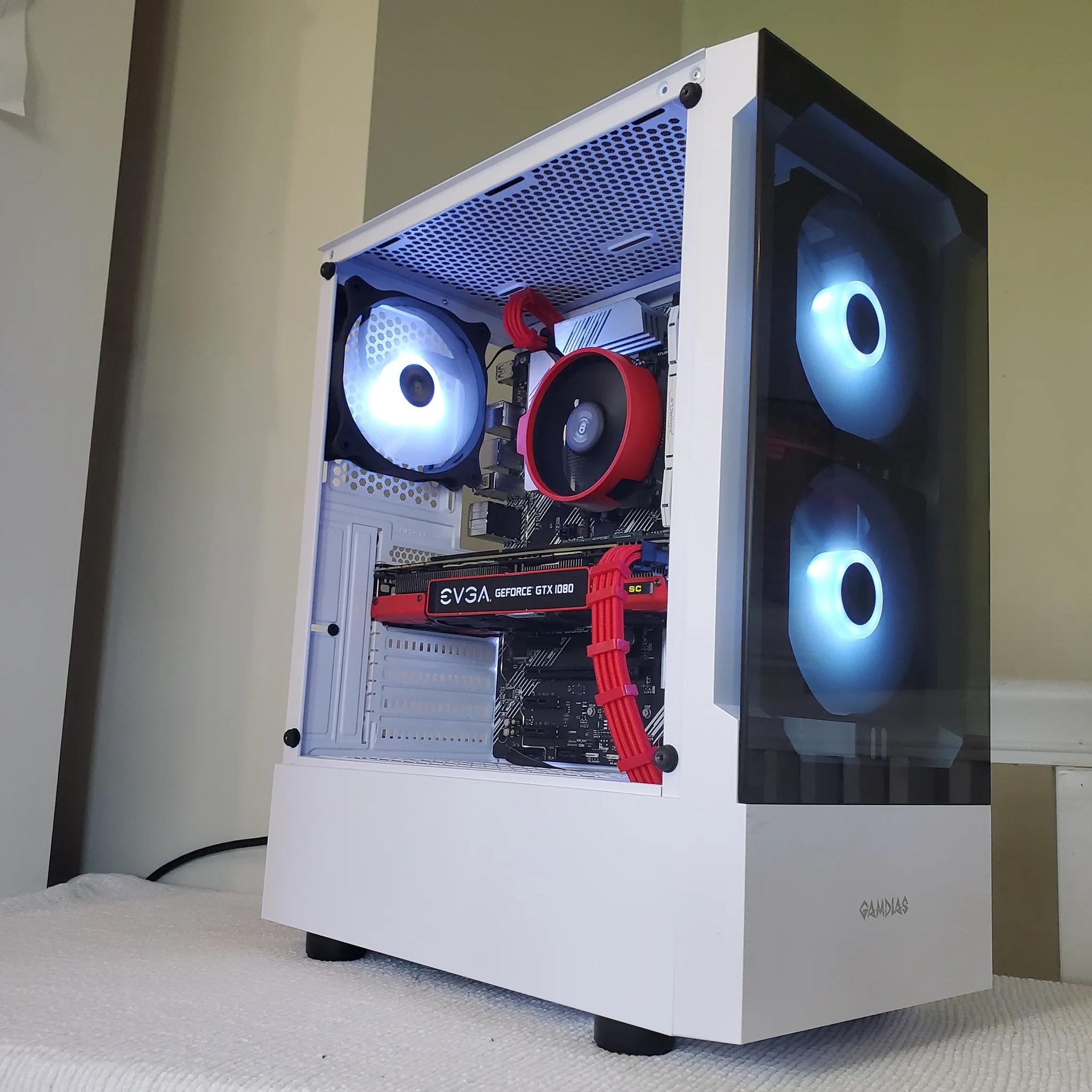 Red Ryzen 5 / GTX 1080 build