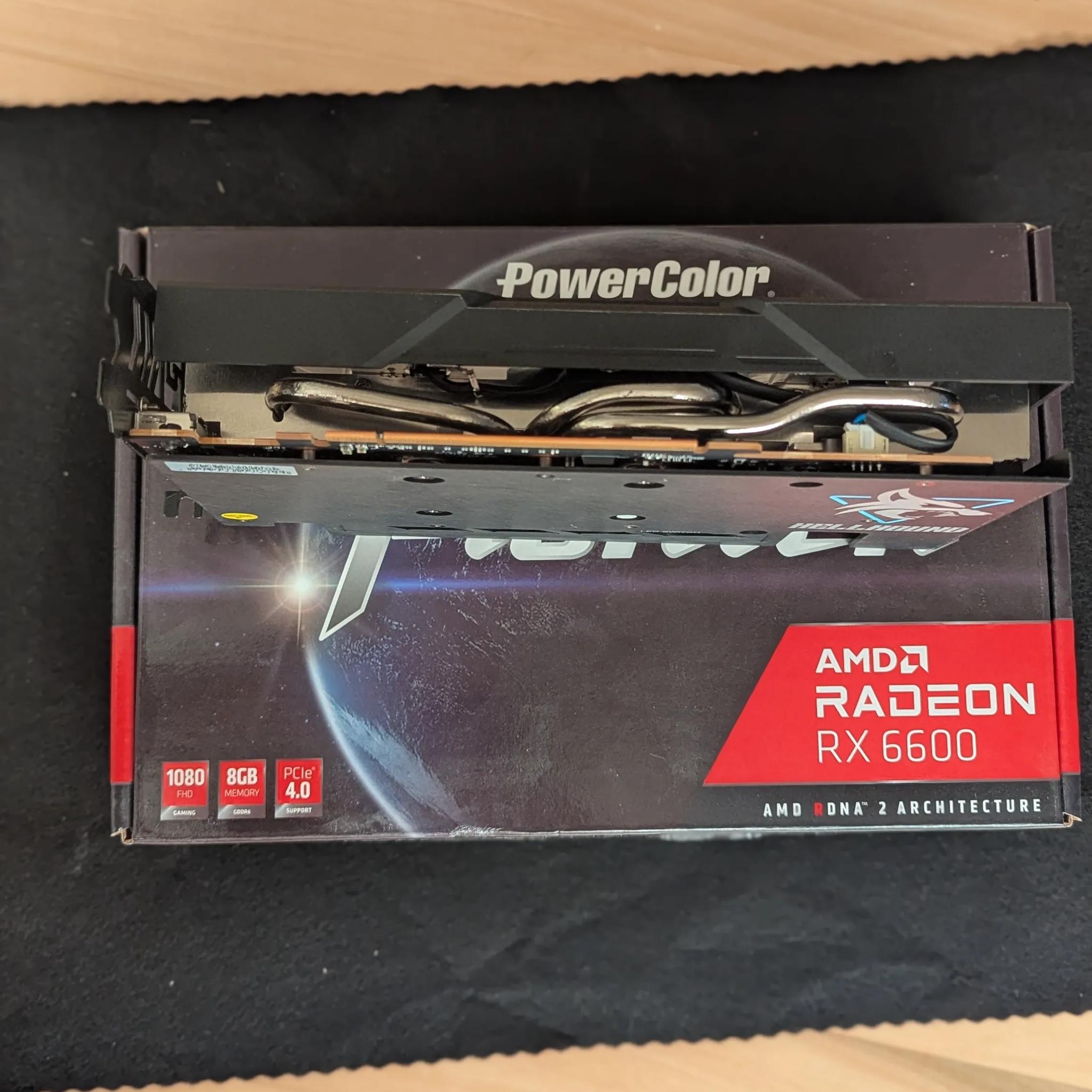 🐺 PowerColor Hellhound RX 6600 – 1080p Gaming Beast | Cool & Efficient 🎮
