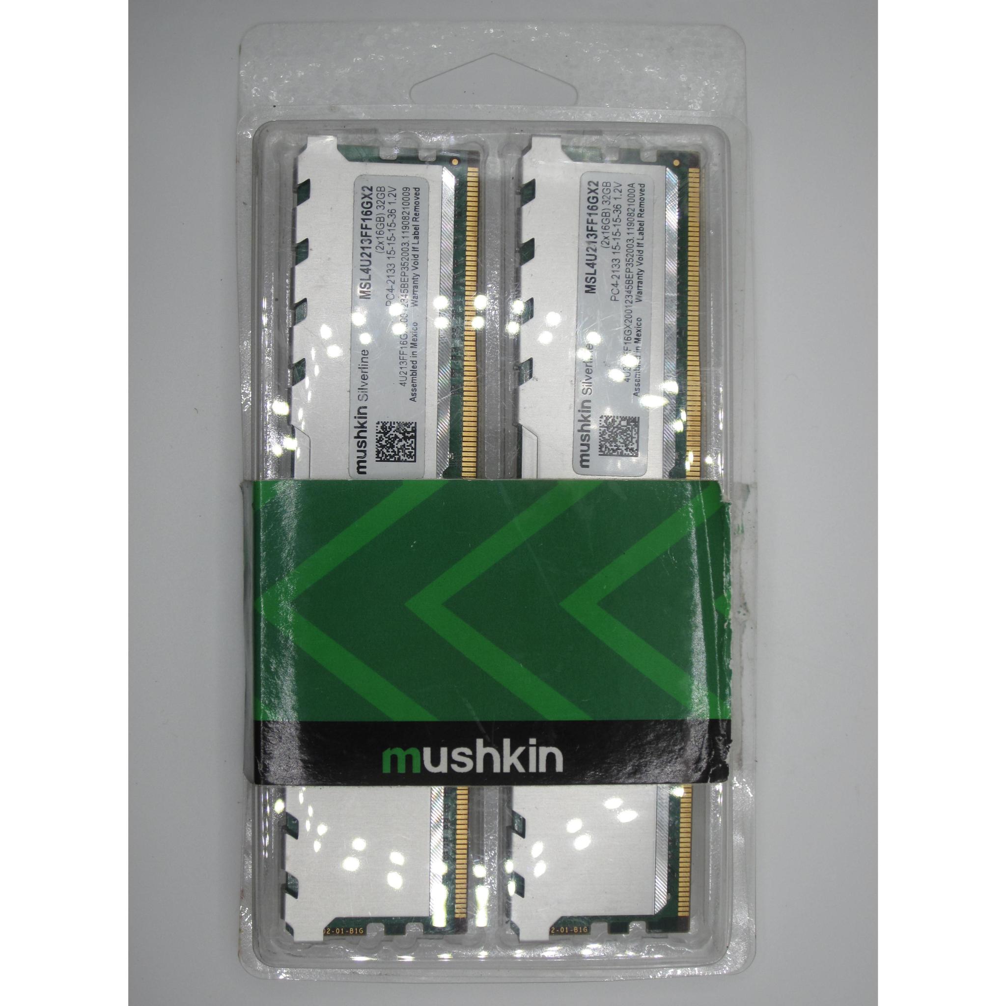 Mushkin Enhanced Silverline DDR4 2133 (PC4 17000) Desktop Memory Kit (Model: MSL4U213FF16GX2)