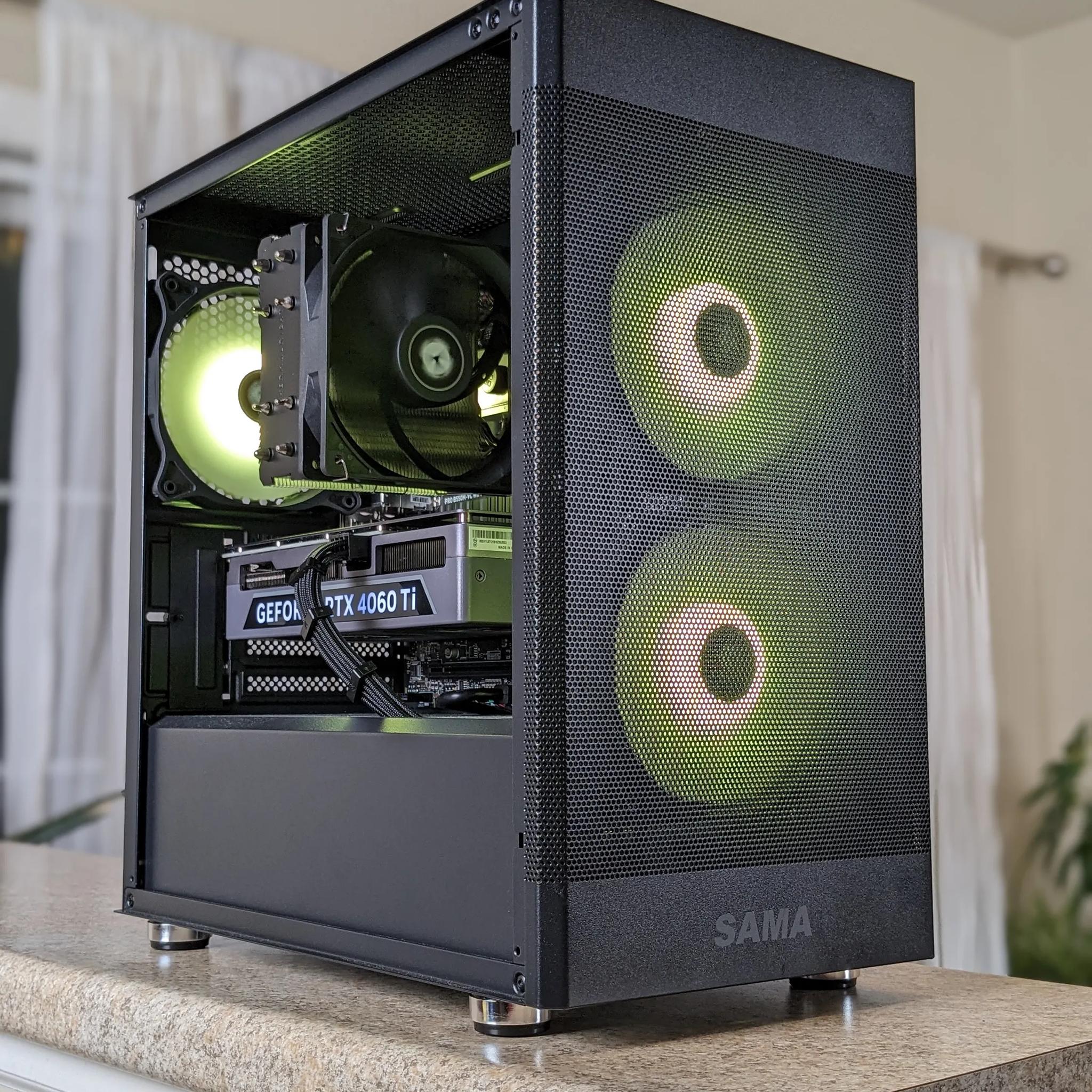 Mid Range Ryzen RGB Gaming PC - Ryzen 5 5600G - RTX 4060 Ti