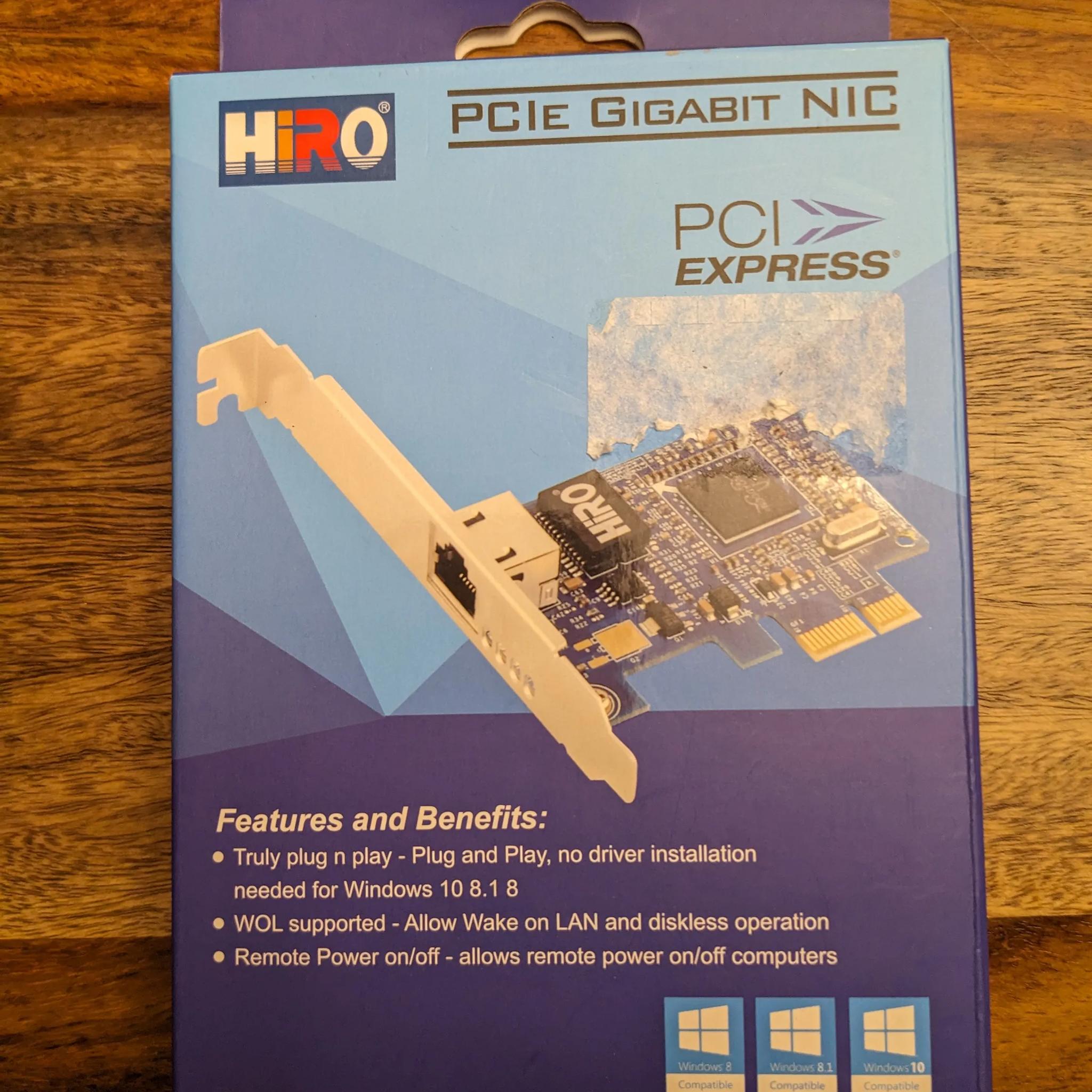 BNIB PCIe Gigabit network adapter