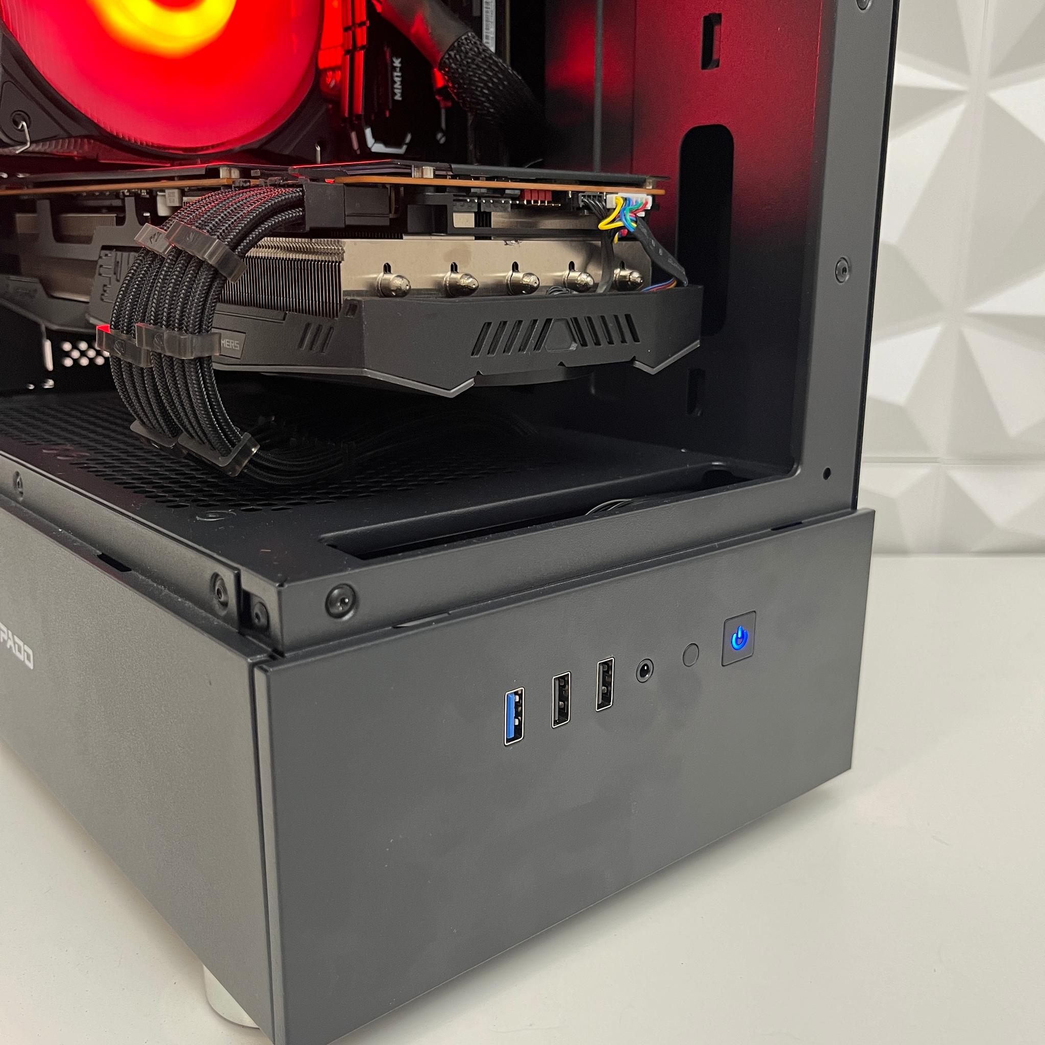 🔴⚫️ | Black RGB Gaming PC | Ryzen 5 5500 + RX 5700 XT 8GB | 16GB