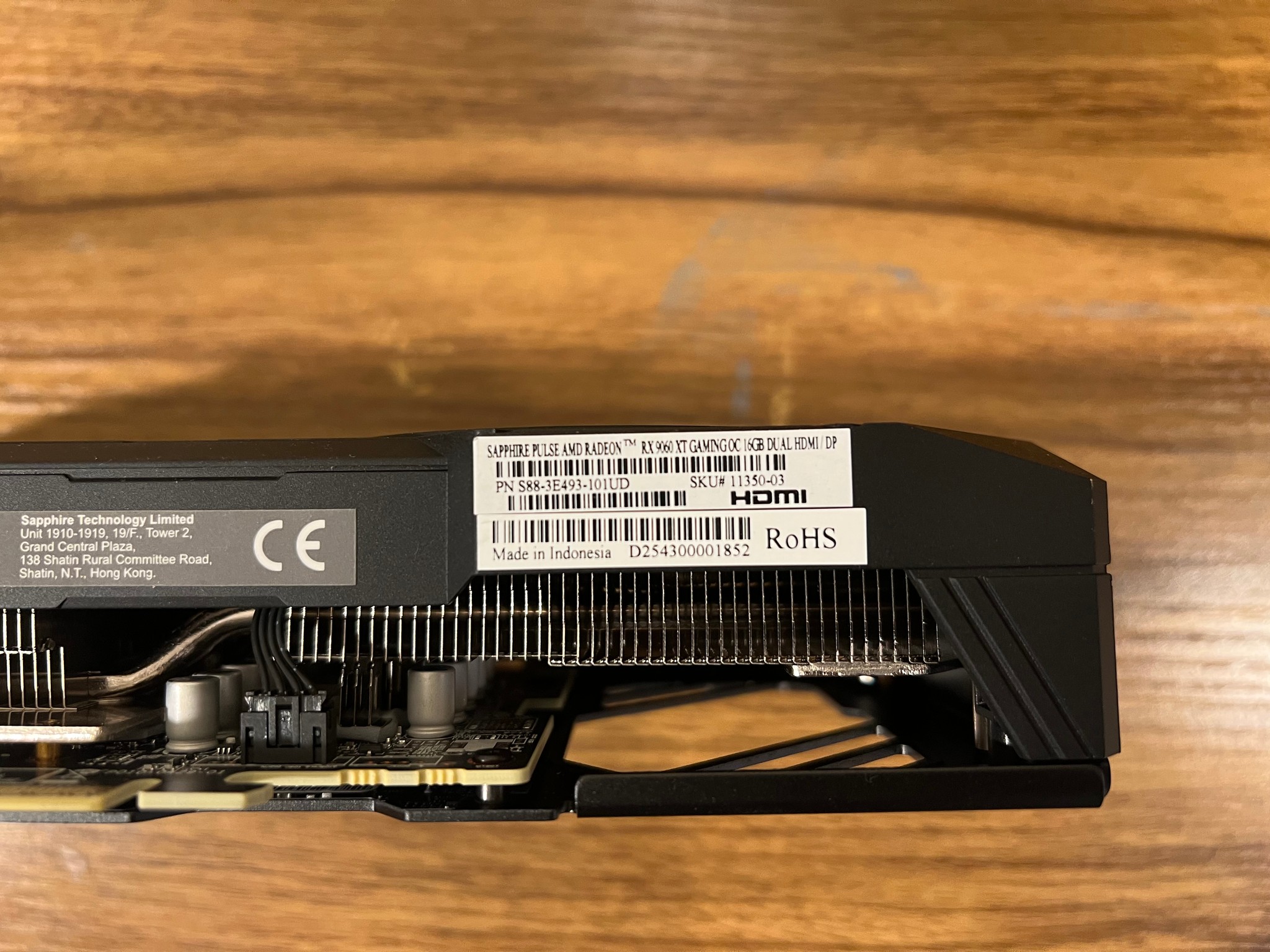 NEW RX 9060XT 16GB SAPPHIRE PULSE Radeon GDDR6 PCI Express 5.0x16 GPU Graphics Card