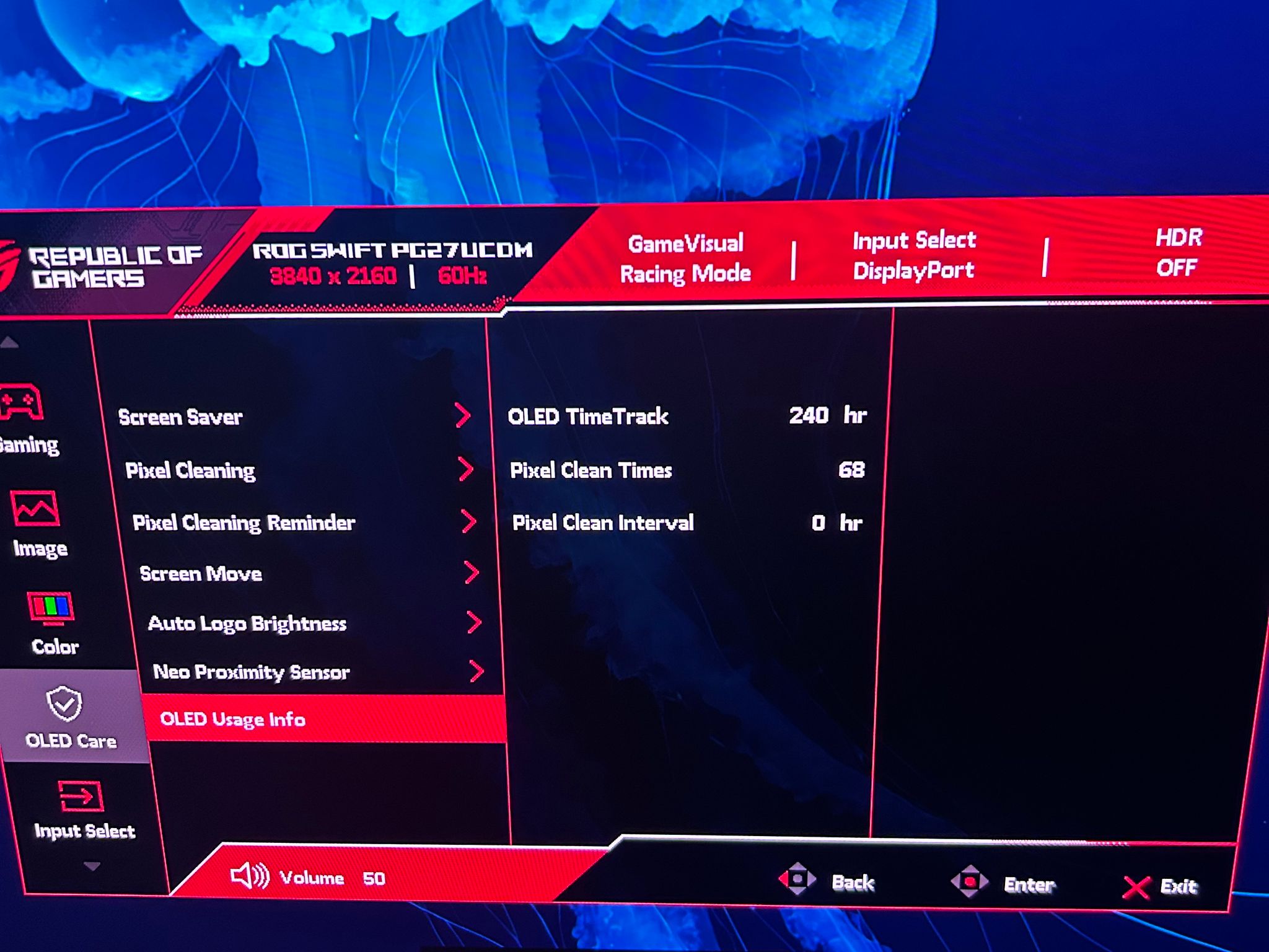 ASUS ROG QD-OLED 27" 4K (3840x2160) 240Hz Gaming Monitor PG27UCDM