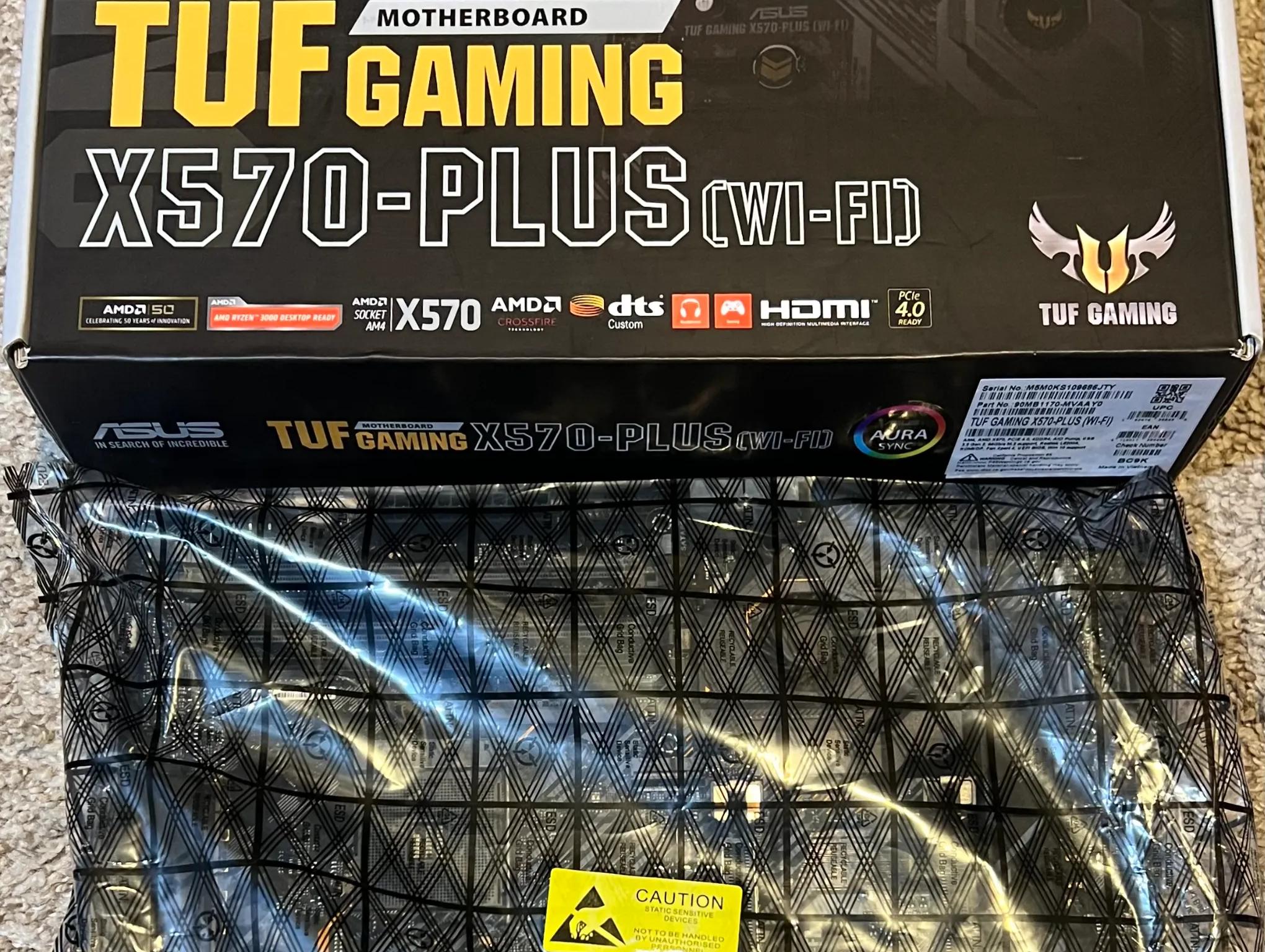 ASUS AM4 TUF Gaming X570-Plus (Wi-Fi) AM4 Zen 3 Ryzen 5000 & 3rd Gen Ryzen ATX MOBO