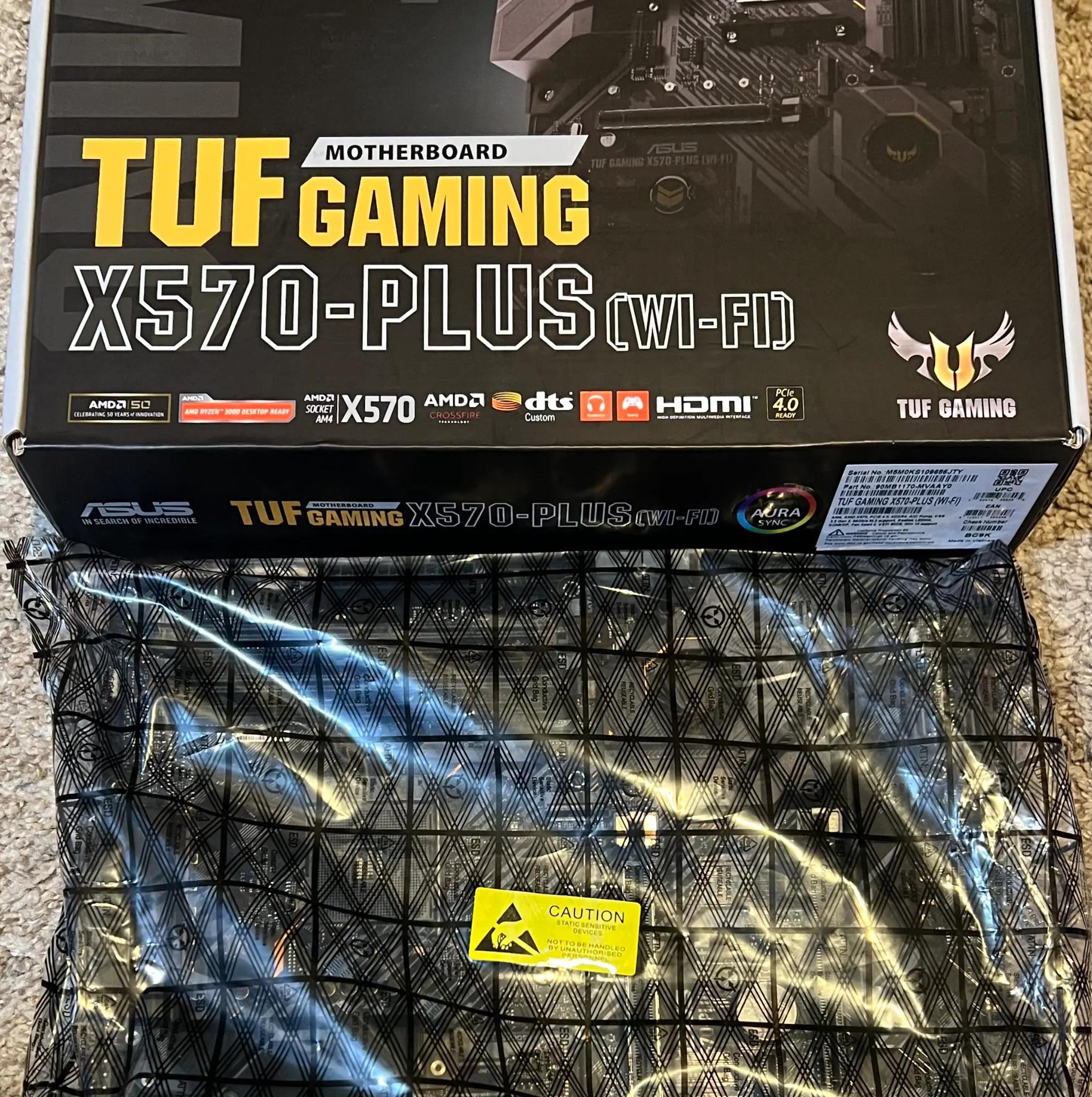 ASUS AM4 TUF Gaming X570-Plus (Wi-Fi) AM4 Zen 3 Ryzen 5000 & 3rd Gen Ryzen ATX MOBO