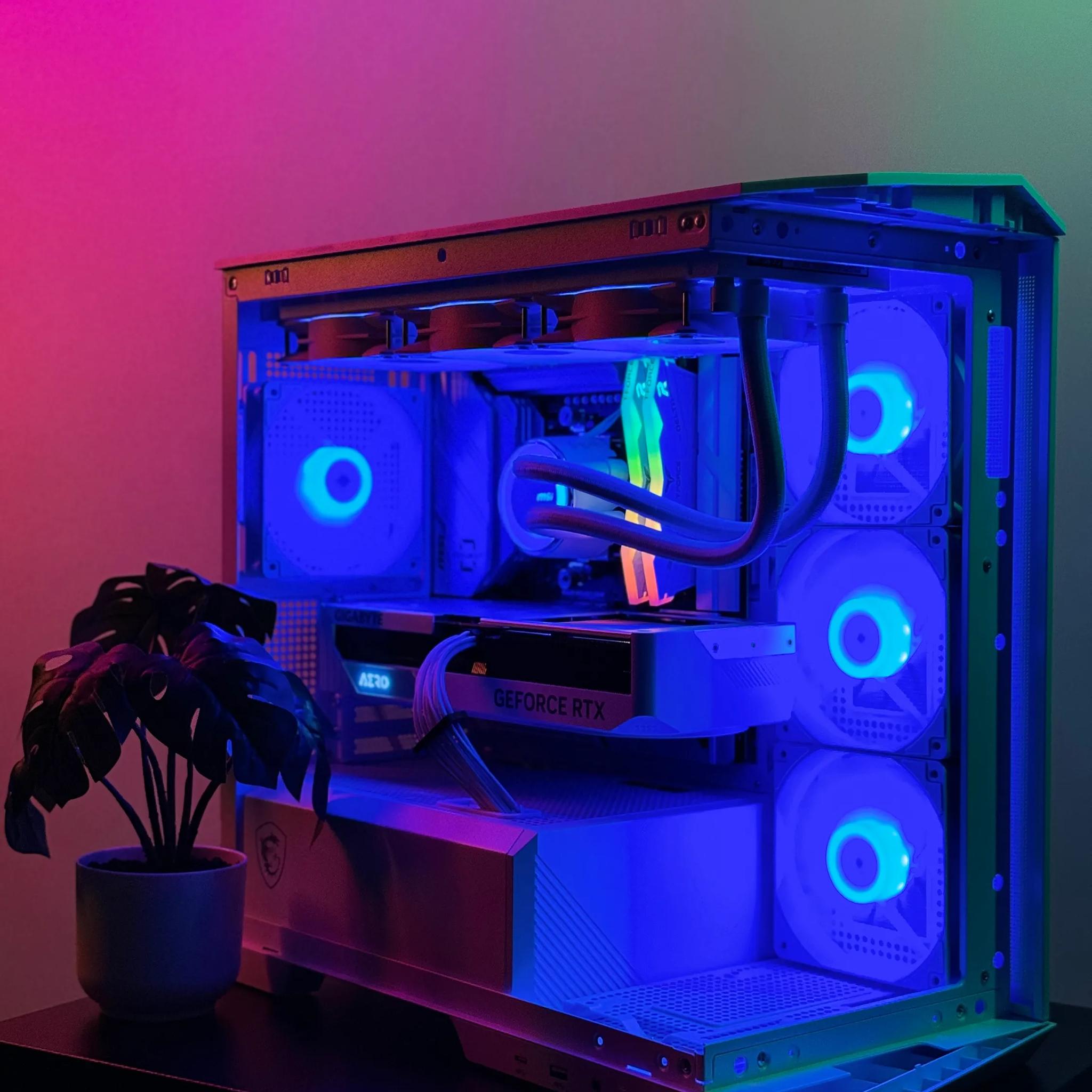 Almost Heaven II 🪽🪽 Aero 4070 SUPER OC ☀️ AMD Ryzen 7600X 🌙32GB RAM DDR5 ✨1TB m.2 📖 White Build