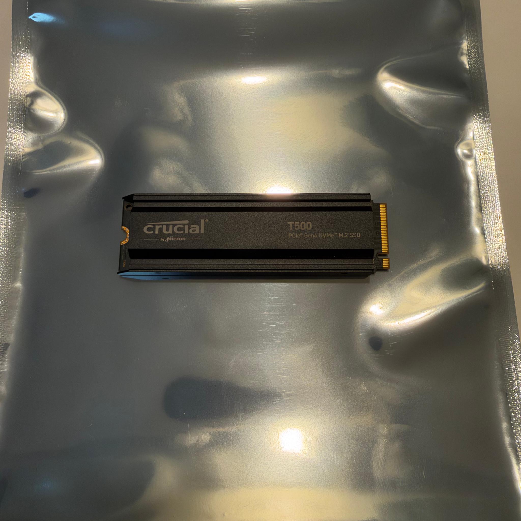Crucial T500 2TB PCIe Gen4 NVMe W/Heatsink