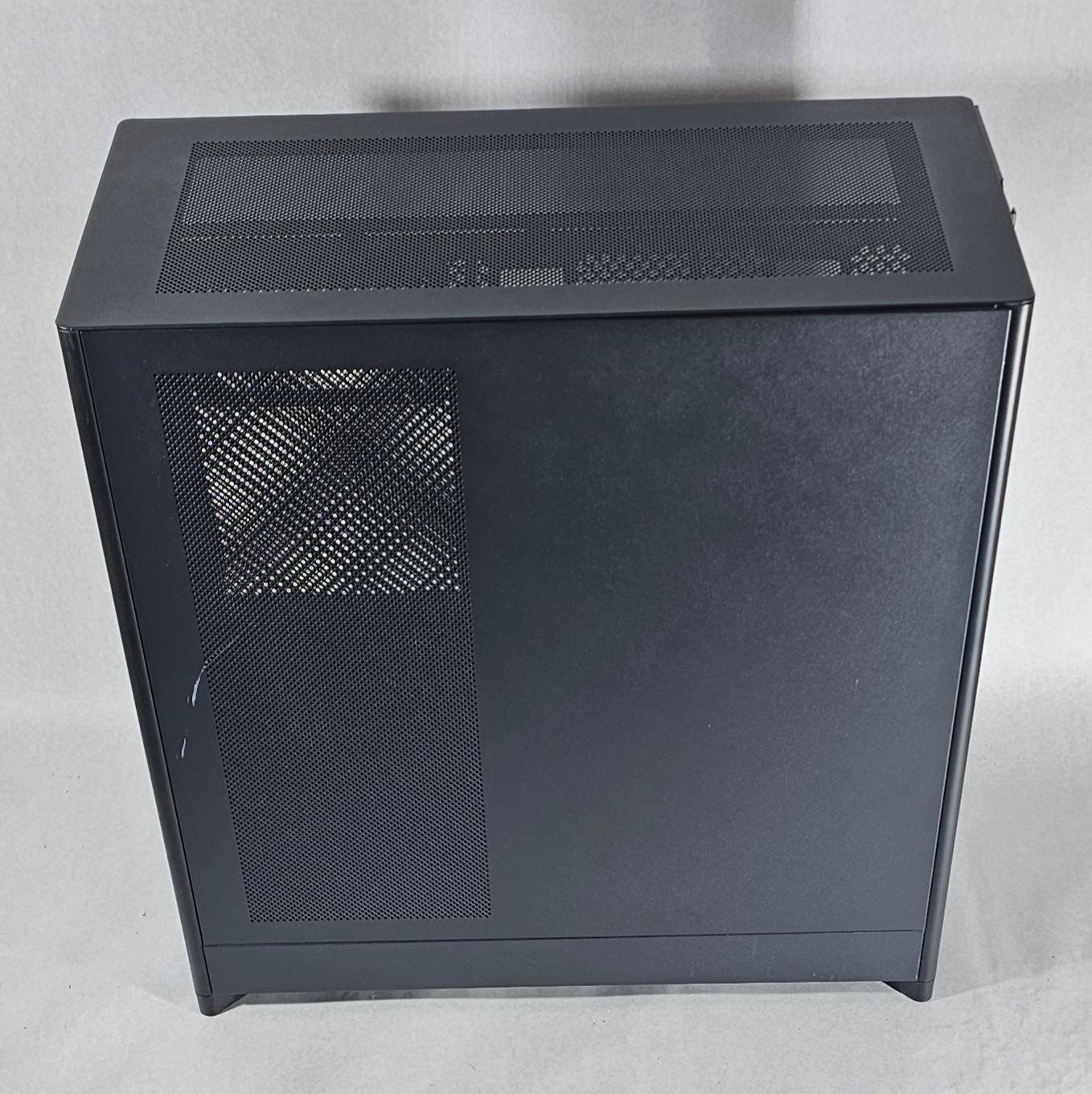 Black CyberPowerPC PC Case with Tempered Glass w/ 5 Fans