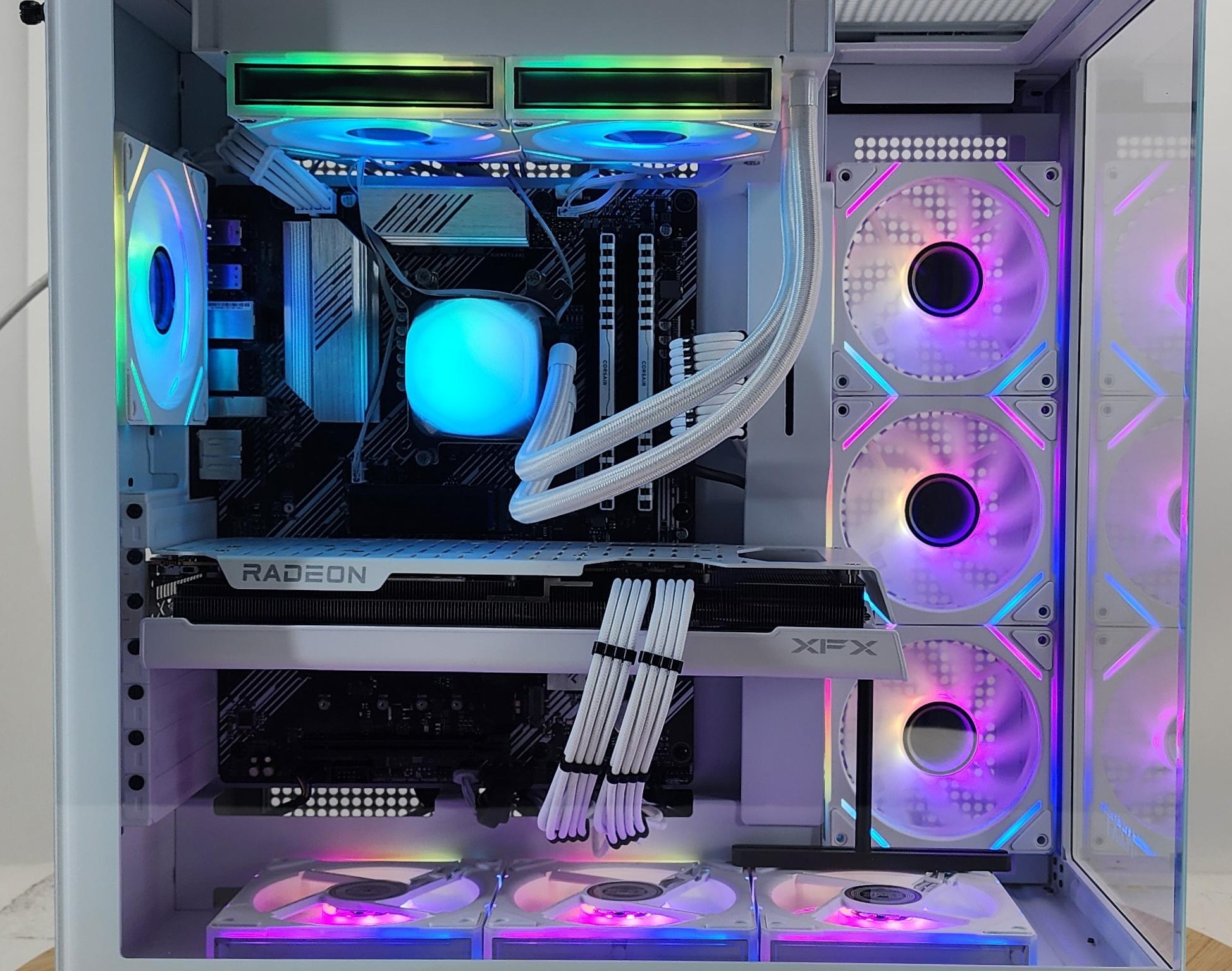 Gaming PC Ryzen 7 5700X 32GB RAM 1TB SSD RX 7800 XT 16GB Windows 11 Computer