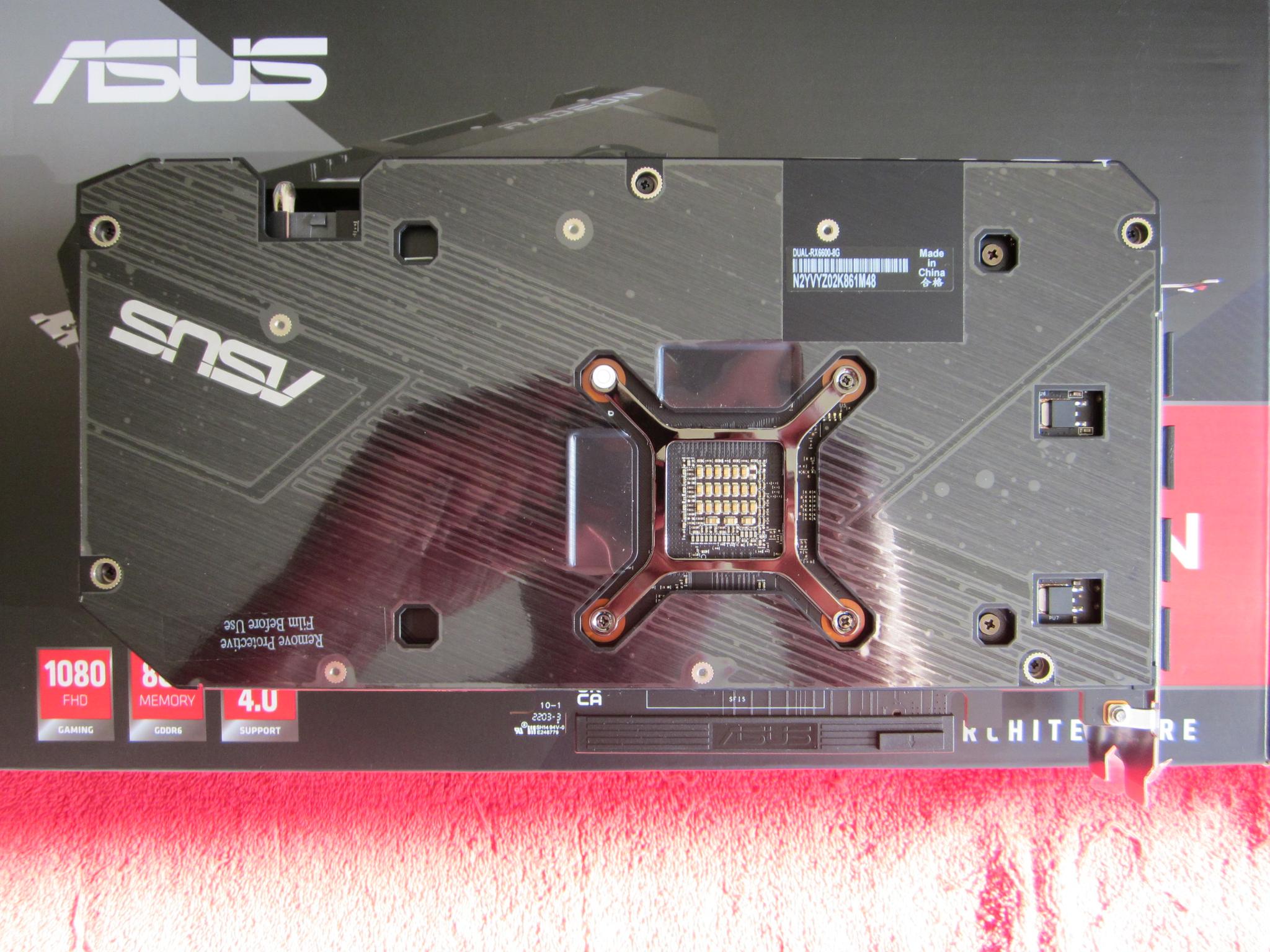ASUS DUAL AMD Radeon RX 6600 8GB Video Card