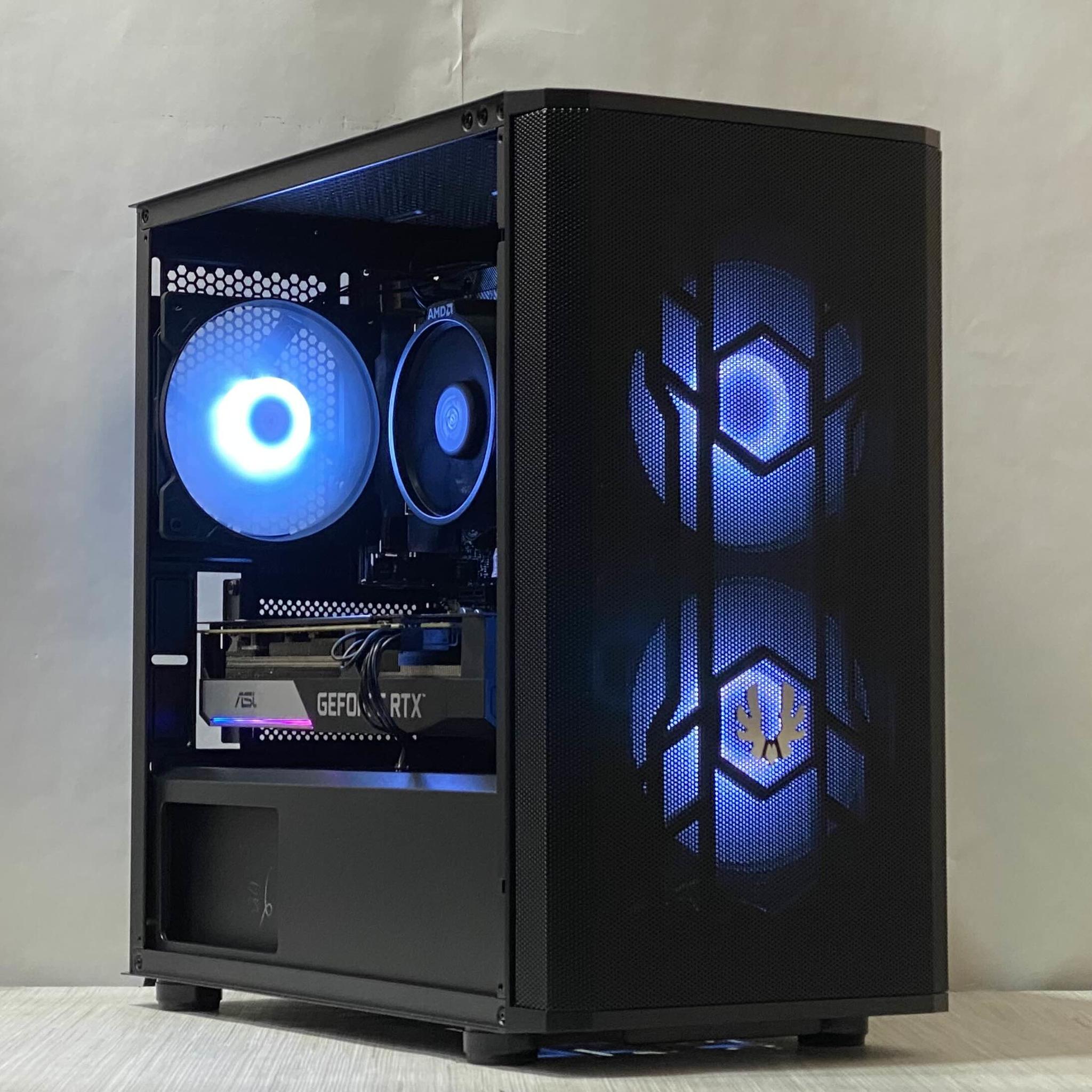 RTX 3060 Ti, Ryzen 5 5500, 16GB DDR4, 1TB NVMe SSD, WiFi - Custom Gaming PC