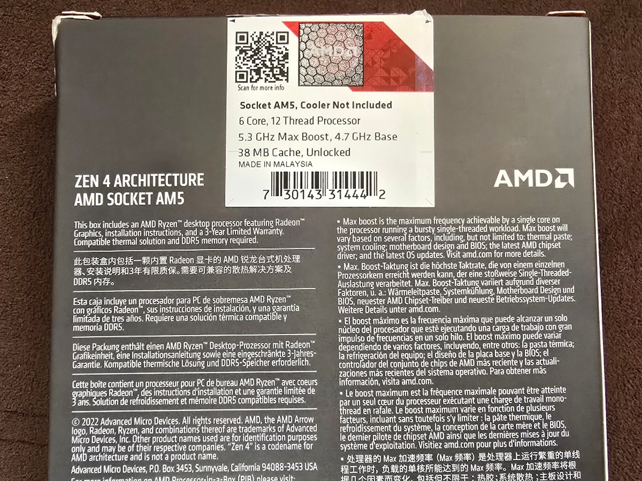 AMD Ryzen 5 7600x with ThermalRight Cooler