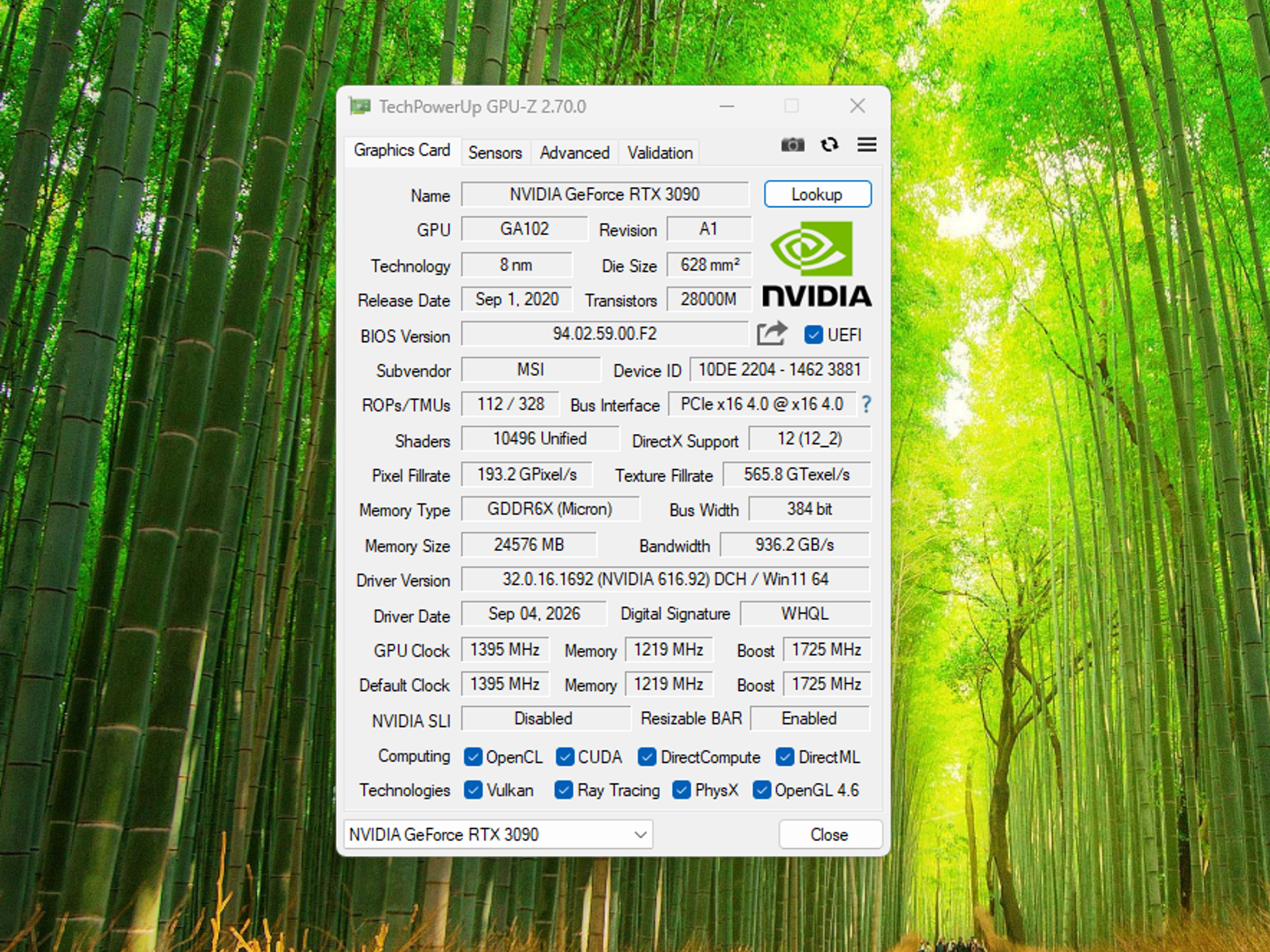 MSI GeForce RTX 3090 VENTUS 3X 24G