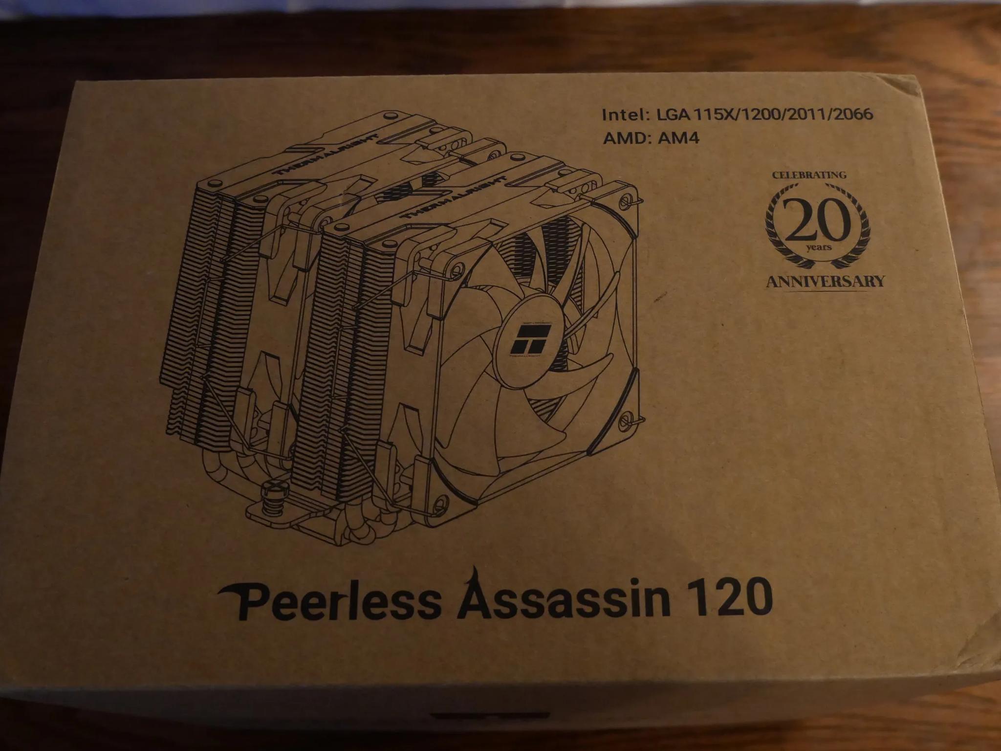 Thermalright Peerless Assassin 120 CPU Air Cooler, 6 Heatpipes, Dual 120mm TL-C12 PWM Fans