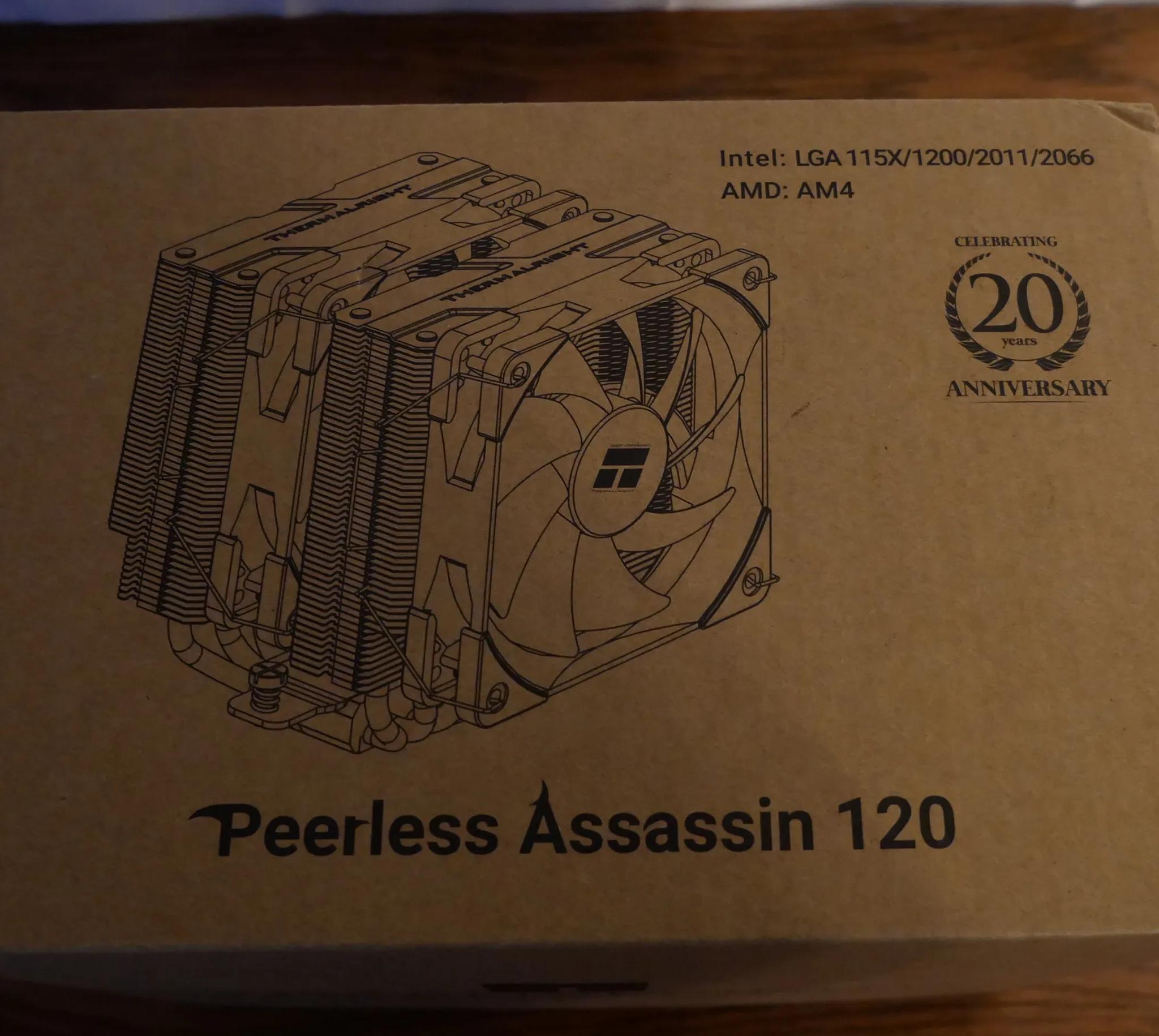 Thermalright Peerless Assassin 120 CPU Air Cooler, 6 Heatpipes, Dual 120mm TL-C12 PWM Fans