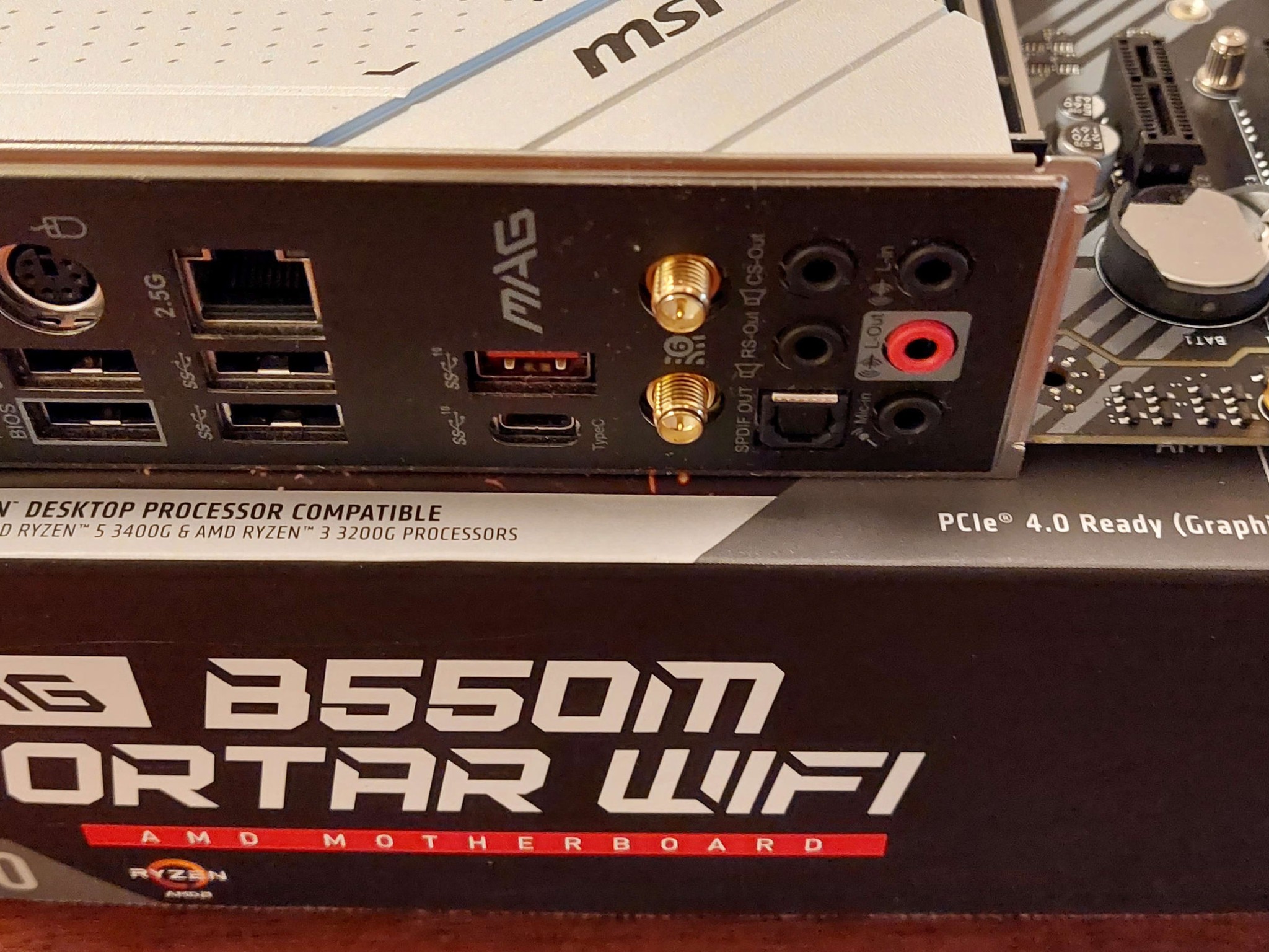 COMBO - AMD Ryzen 7 5800X CPU + MSI B550M Mortar WiFi + 500GB Samsung 970 EVO Plus NVMe SSD