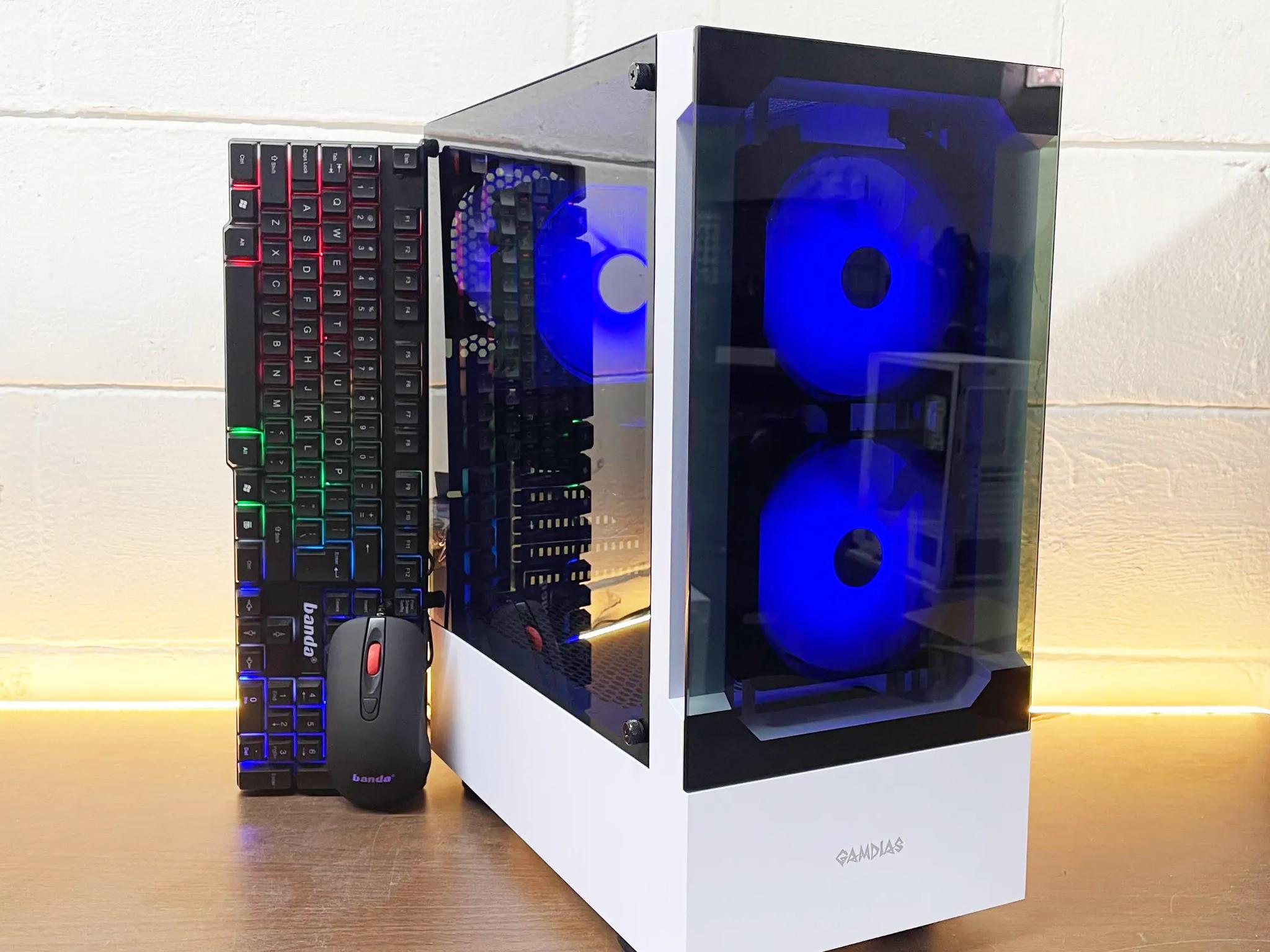 Sleeky Gaming PC | Intel i5 / AMD RX580 / 8GB / 1.1TB Win 11 Pro WiFi