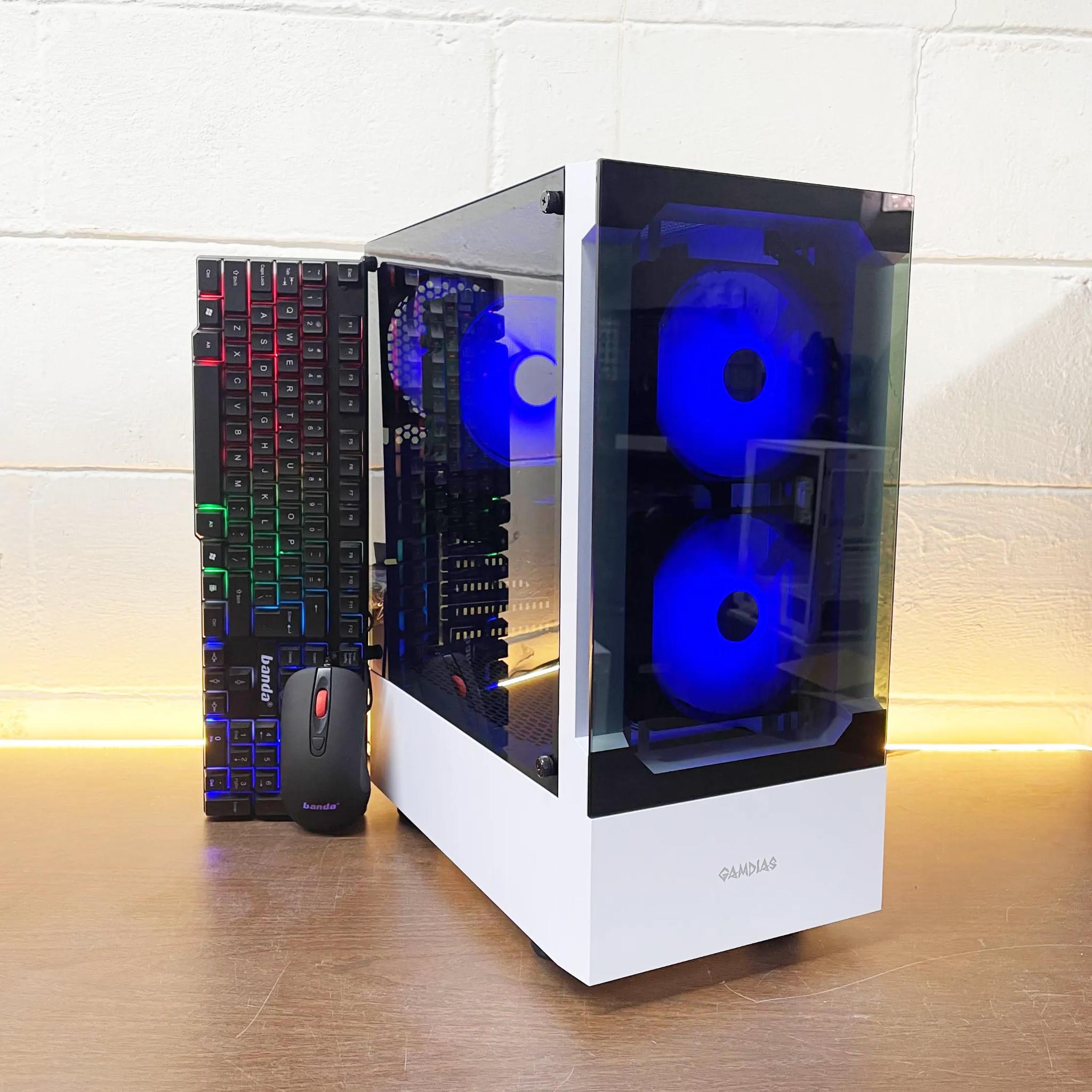 Sleeky Gaming PC | Intel i5 / AMD RX580 / 8GB / 1.1TB Win 11 Pro WiFi