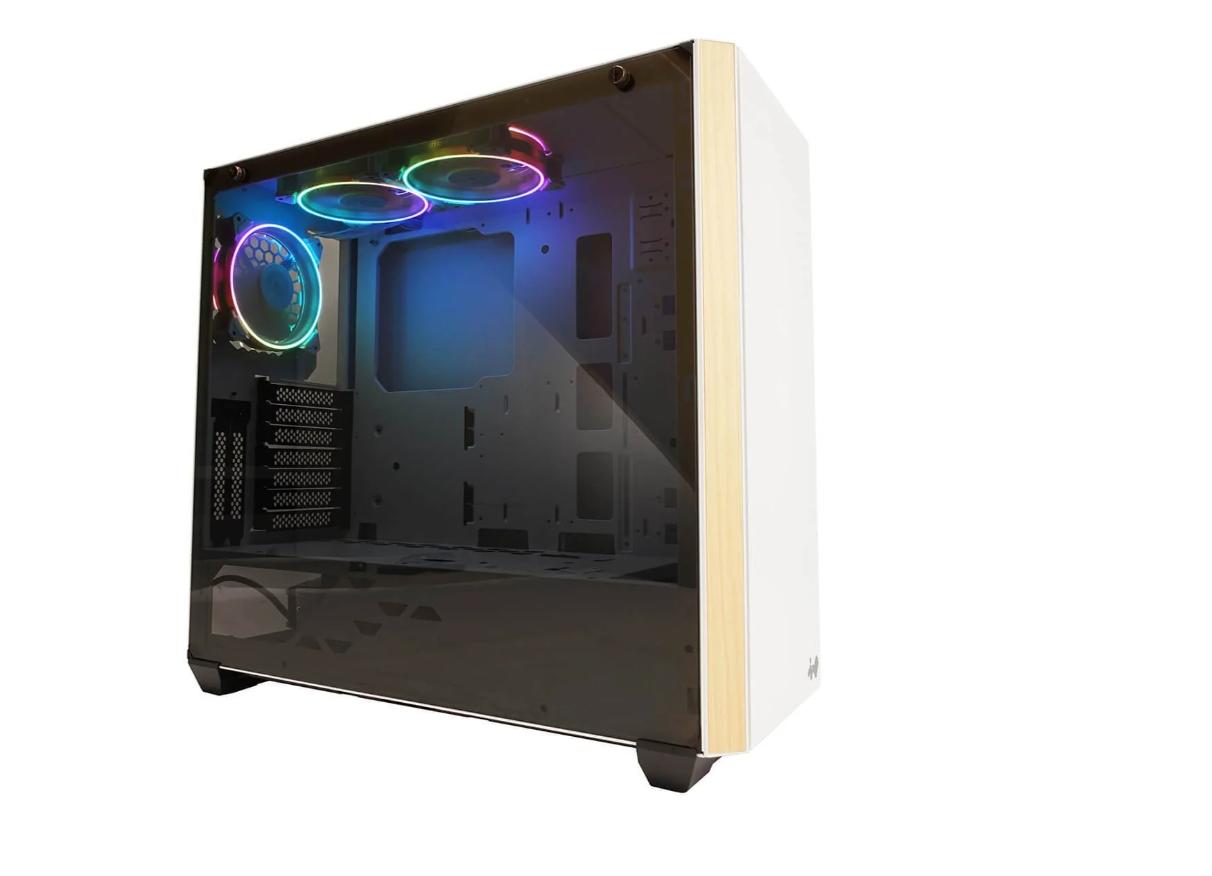 InWin 216 White E-ATX Tempered Glass Computer Case