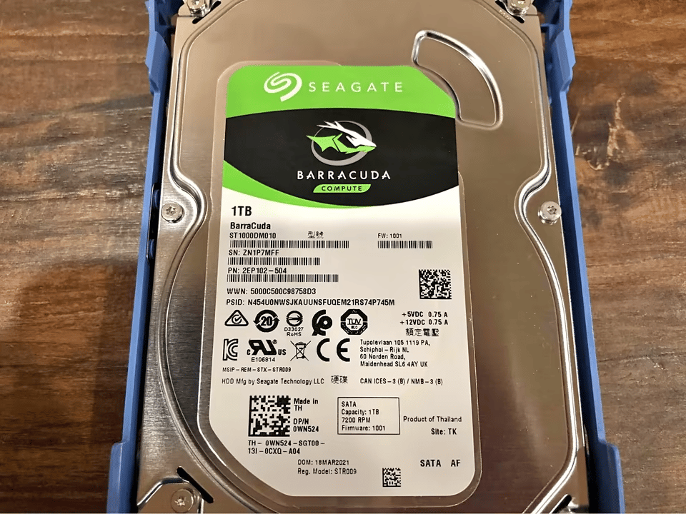 Seagate Barracuda 1 TB 7200 RPM