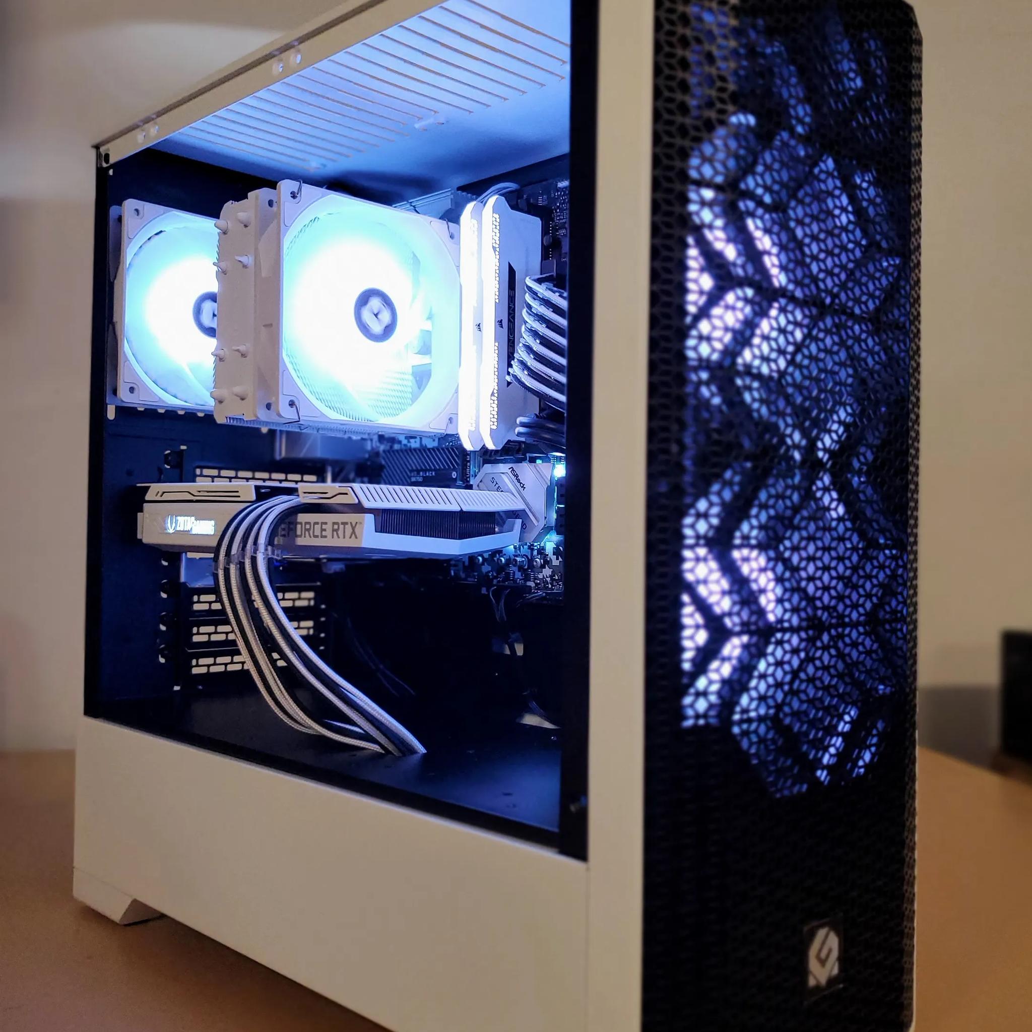 RTX 3060 12GB | Ryzen 5 3600 White and Black WIFI Edition