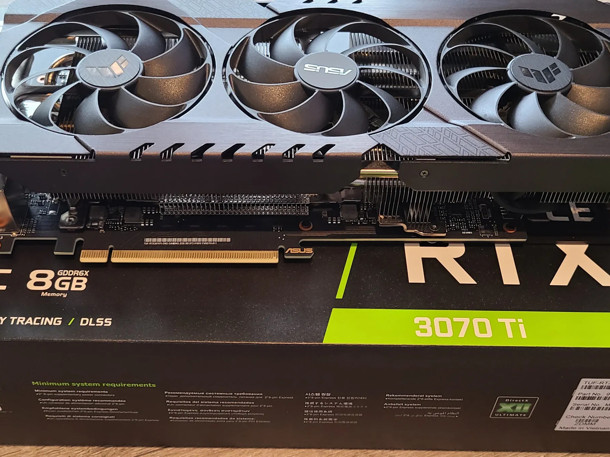 Asus Geforce RTX 3070TI 8Gb Tuf