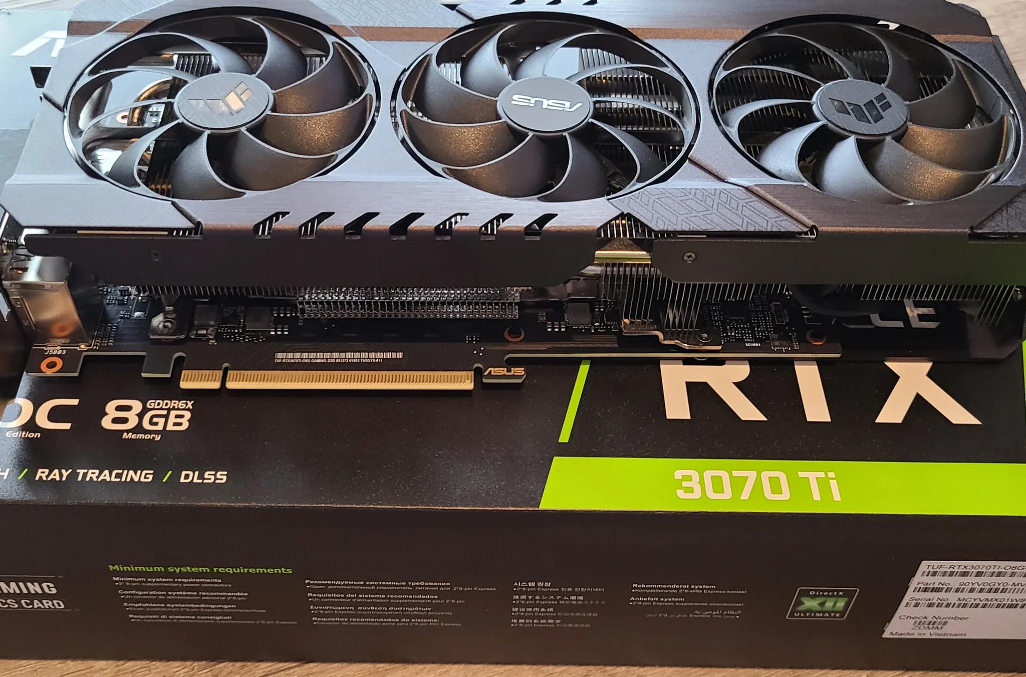 Asus Geforce RTX 3070TI 8Gb Tuf
