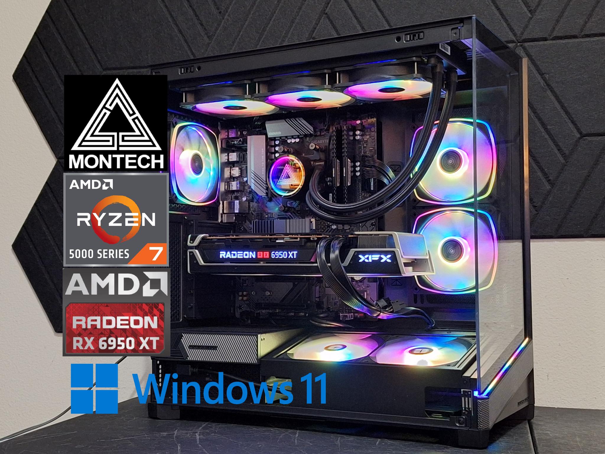 ⚔️1440p Ultra Montech Gamer⚔️RX 6950 XT | 32GB Corsair DDR4 | Ryzen 7 | 1TB SSD | WiFi!