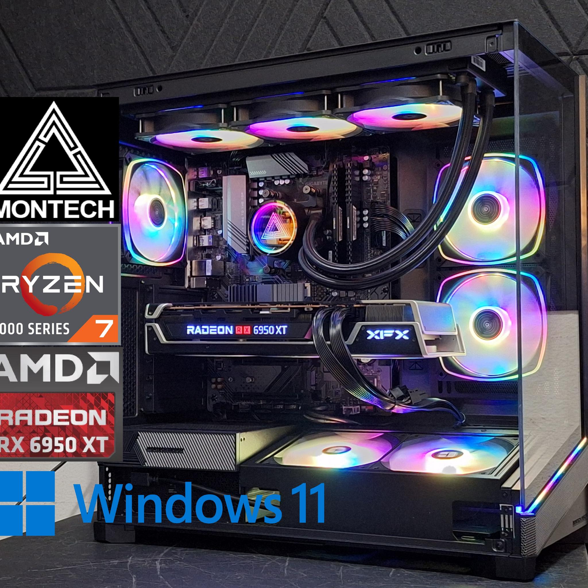 ⚔️1440p Ultra Montech Gamer⚔️RX 6950 XT | 32GB Corsair DDR4 | Ryzen 7 | 1TB SSD | WiFi!