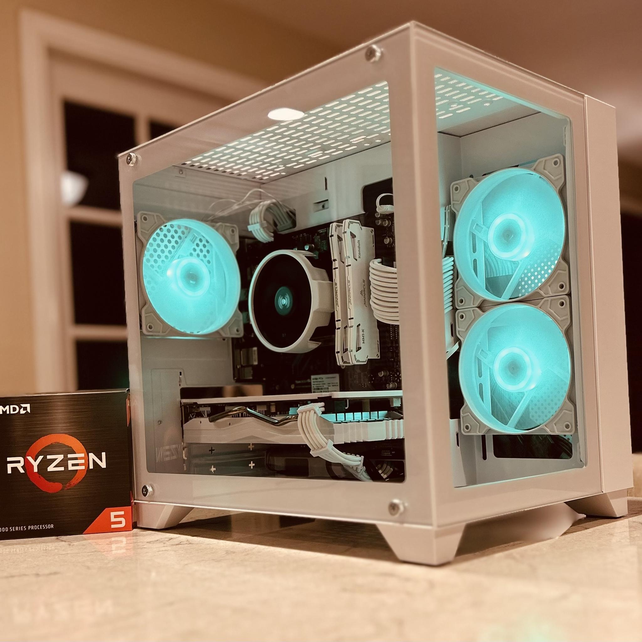 NEW❄️ICE❄️RX580 8 GB❄️Ryzen 5 5500❄️16 GB DDR4 RAM-Wi-Fi