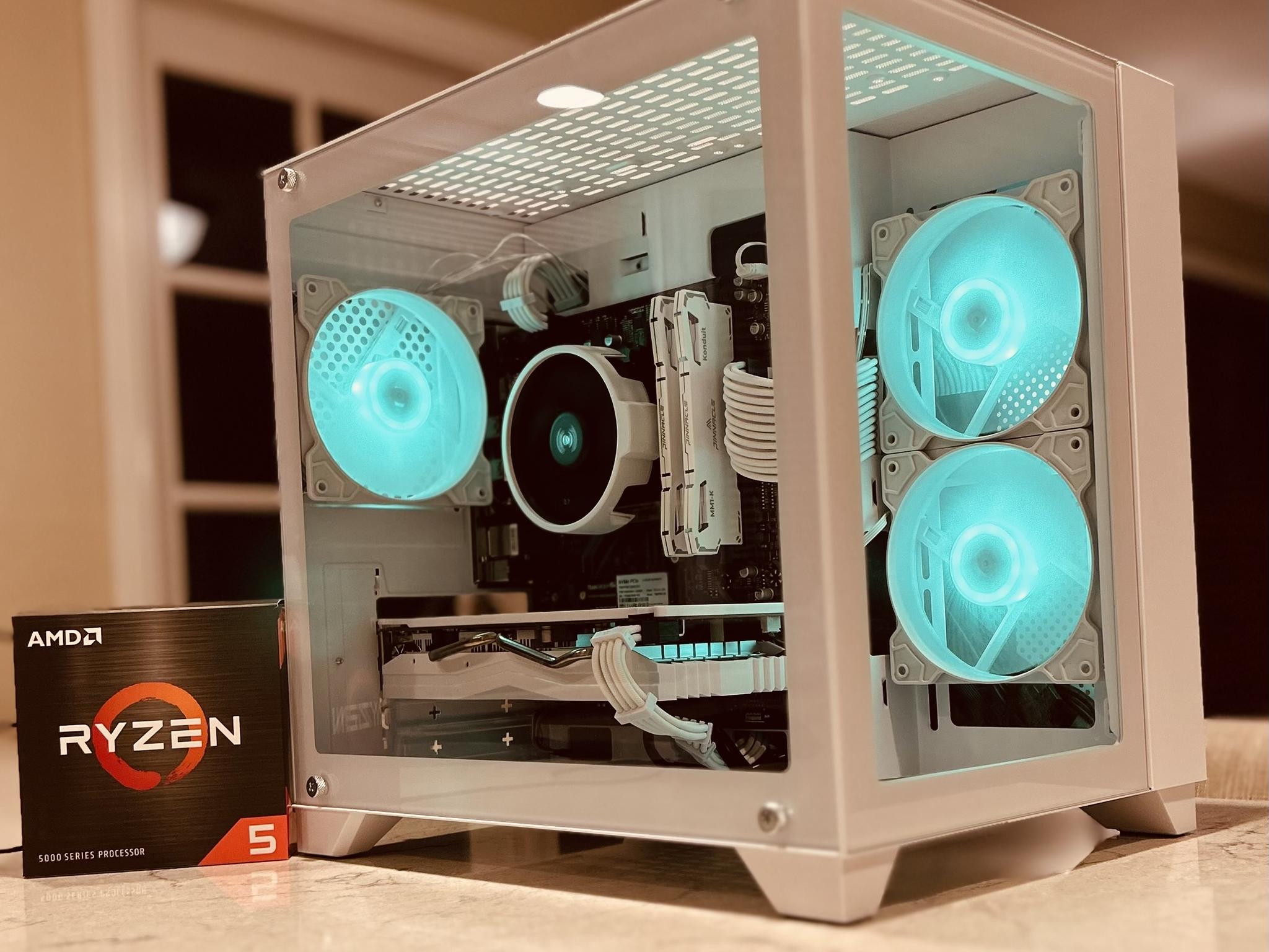 NEW❄️ICE❄️RX580 8 GB❄️Ryzen 5 5500❄️16 GB DDR4 RAM-Wi-Fi