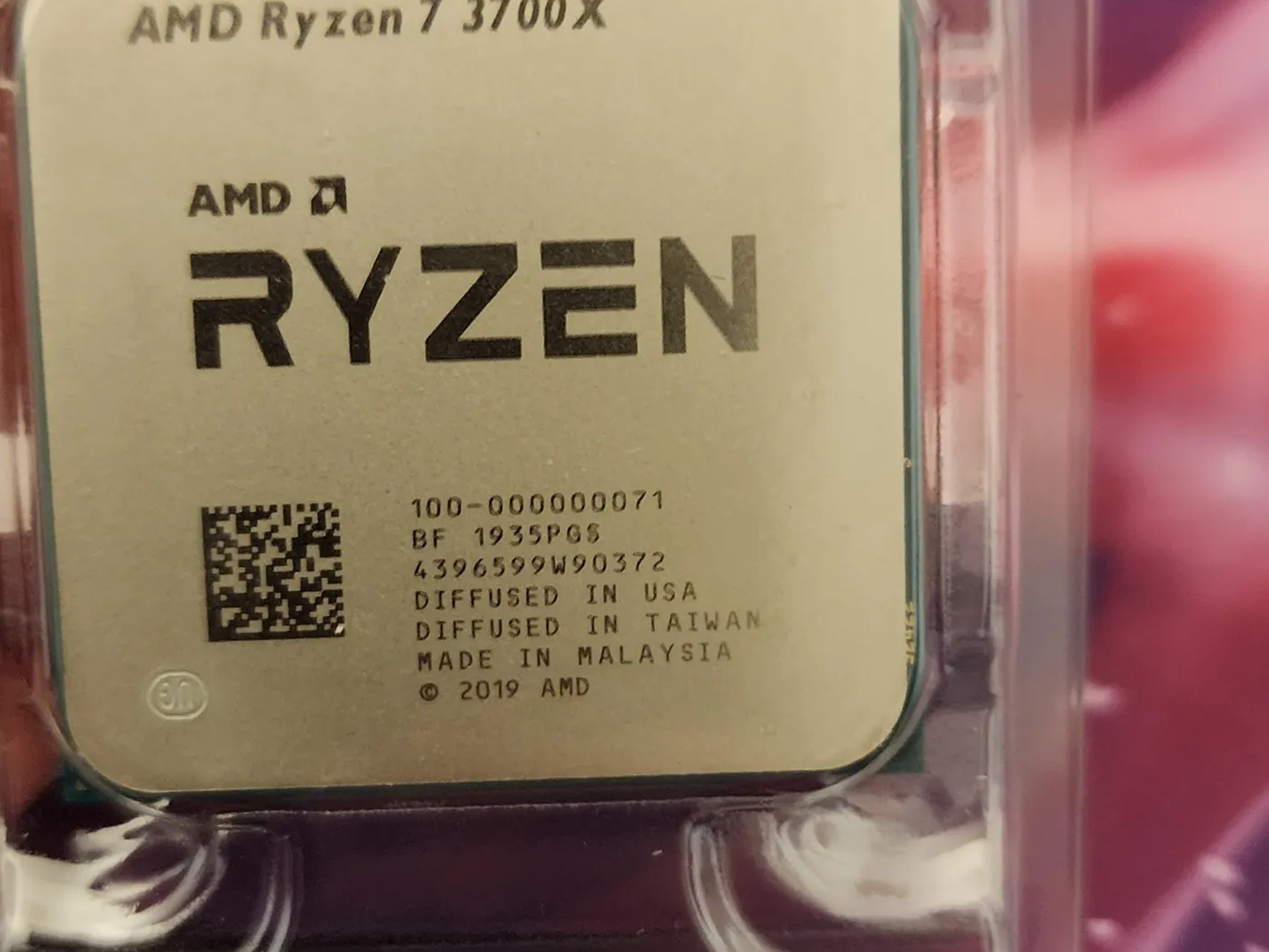For Sale Used AMD Ryzen7 3700x like new