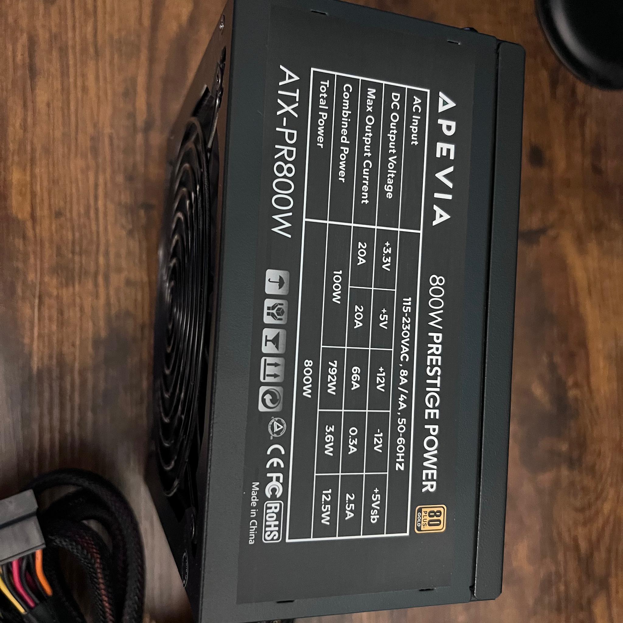 Apevia ATX-PR800W Prestige 800W 80+ Gold Certified