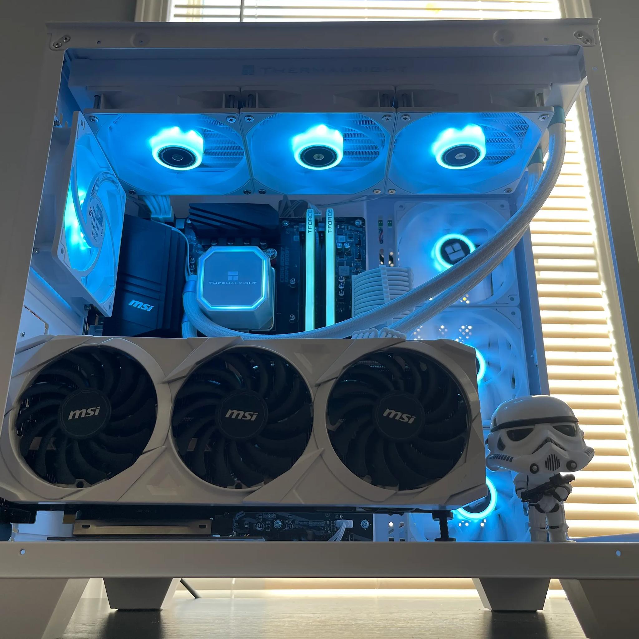 ⚪Stormtrooper⚫🌊Liquid Cooled🌊 RTX 3080 | Ryzen 7 5800X | 1TB NVME | 32GB RAM