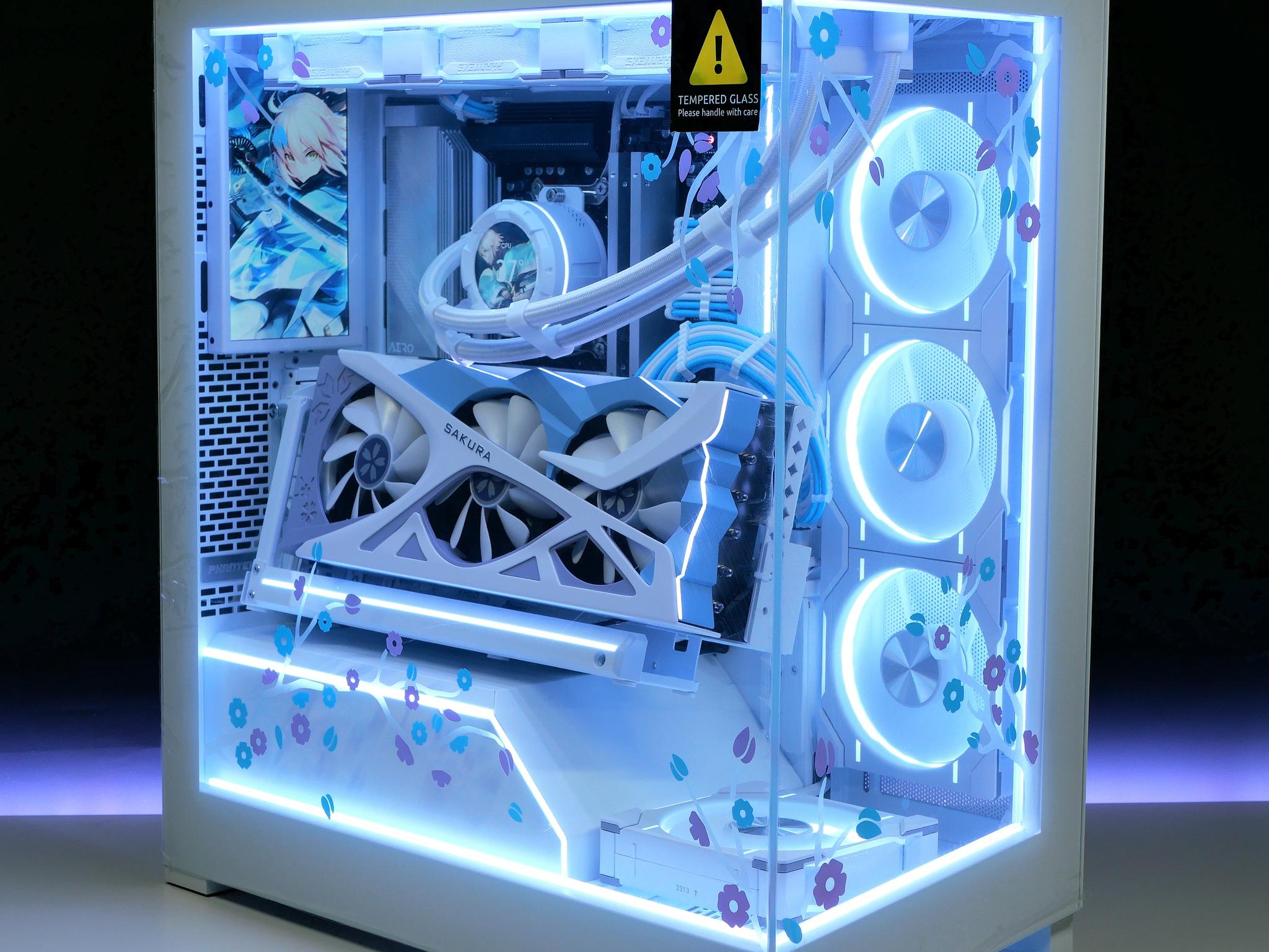 🌸Sakura👰🏻‍♀️NV5 🩵|💜 Ryzen 7800X3D, RX 7800XT, 32GB RAM, 2TB nvme White gaming pc