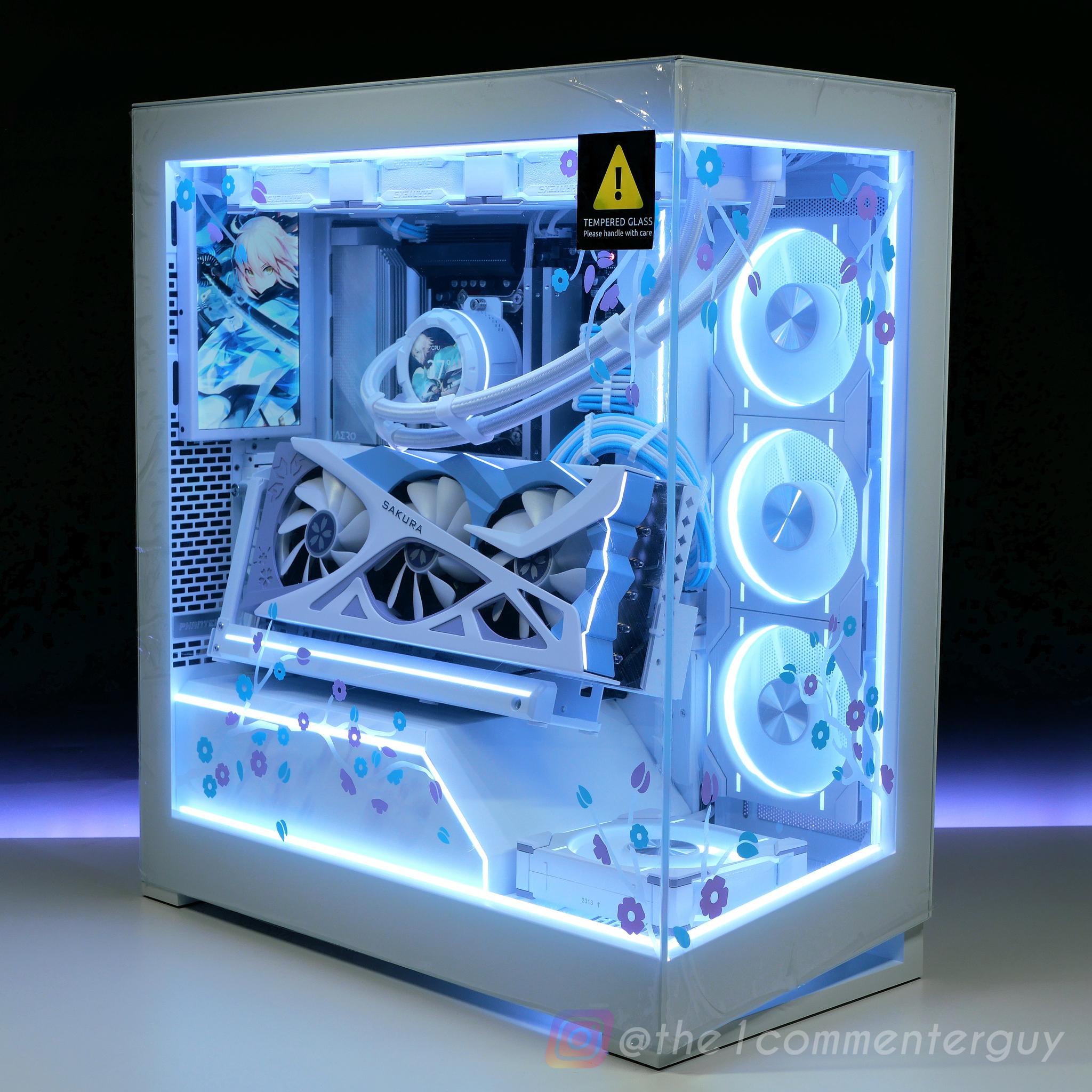 🌸Sakura👰🏻‍♀️NV5 🩵|💜 Ryzen 7800X3D, RX 7800XT, 32GB RAM, 2TB nvme White gaming pc