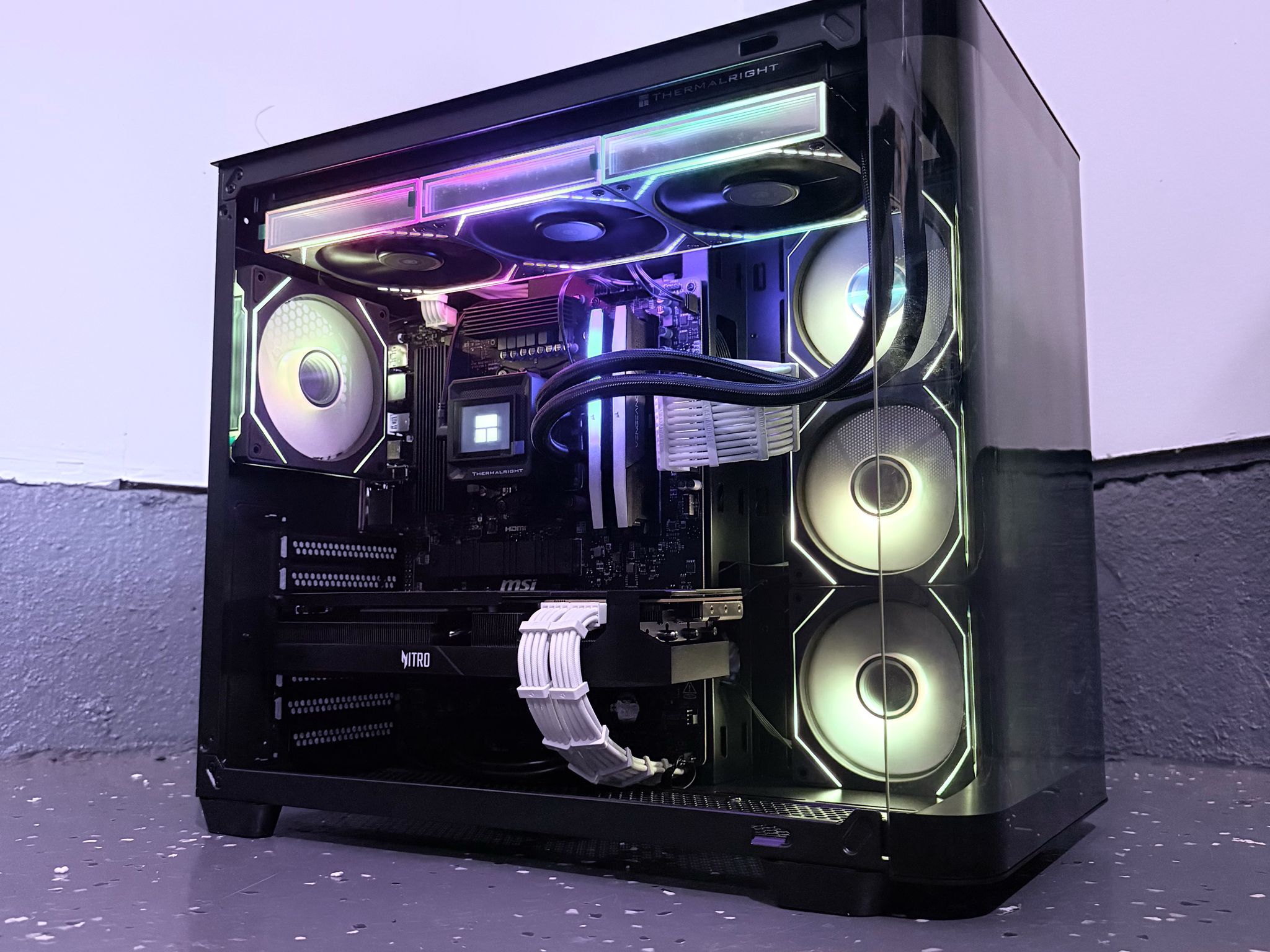 ⚫️"Midnight Halo"🌈| 4k Gaming | RX 7900GRE 16GB | Ryzen 5 7600X | 32GB 6400mt/s DDR5 | 2TB SSD+Dram
