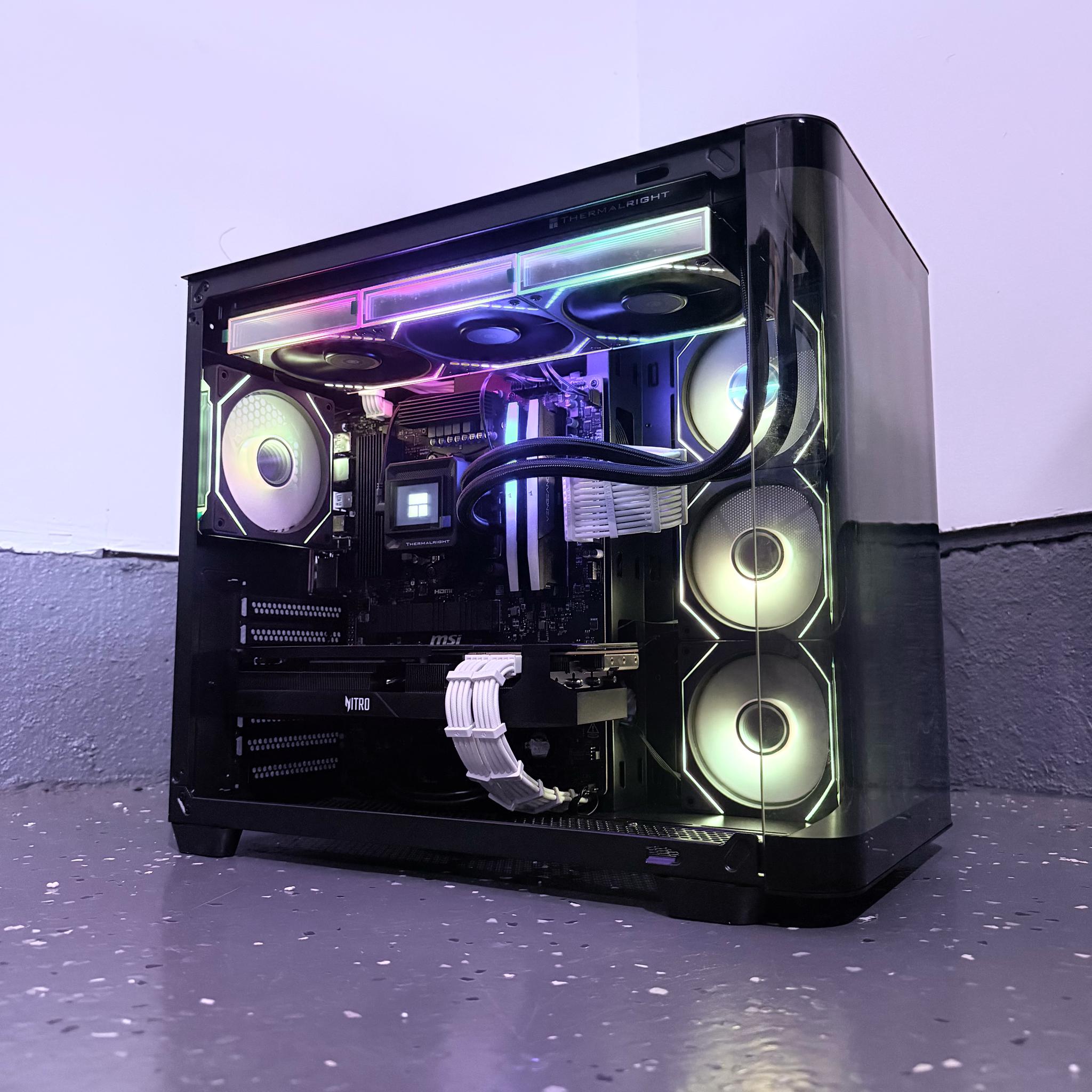 ⚫️"Midnight Halo"🌈| 4k Gaming | RX 7900GRE 16GB | Ryzen 5 7600X | 32GB 6400mt/s DDR5 | 2TB SSD+Dram