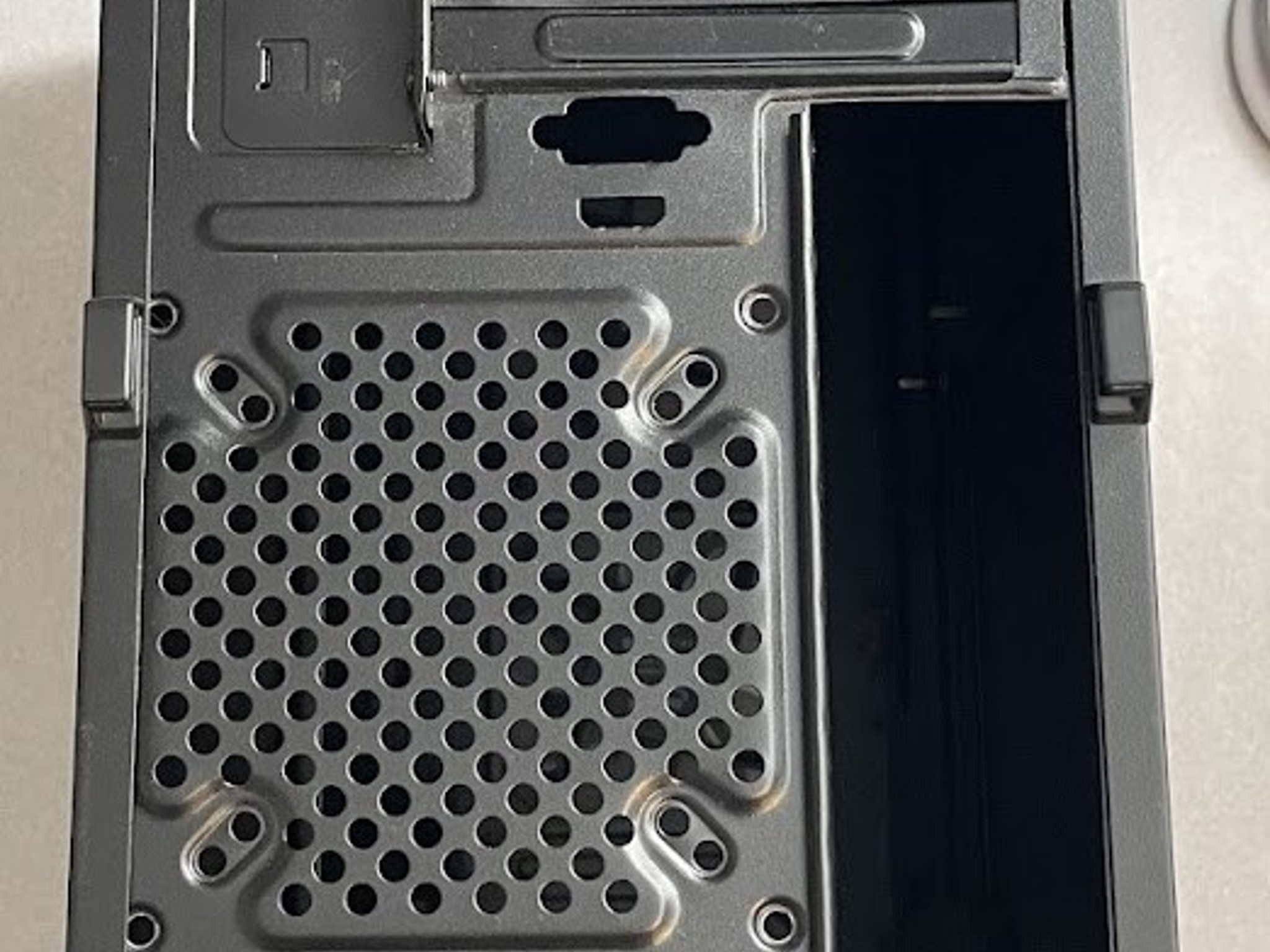 USED - SilverStone ATX Tower Case with 90-Degree Motherboard Rotation Black & Red CS-RVX01BR