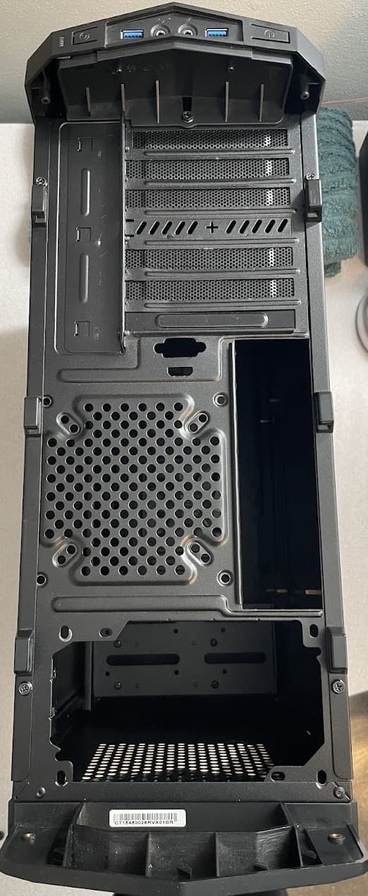 USED - SilverStone ATX Tower Case with 90-Degree Motherboard Rotation Black & Red CS-RVX01BR