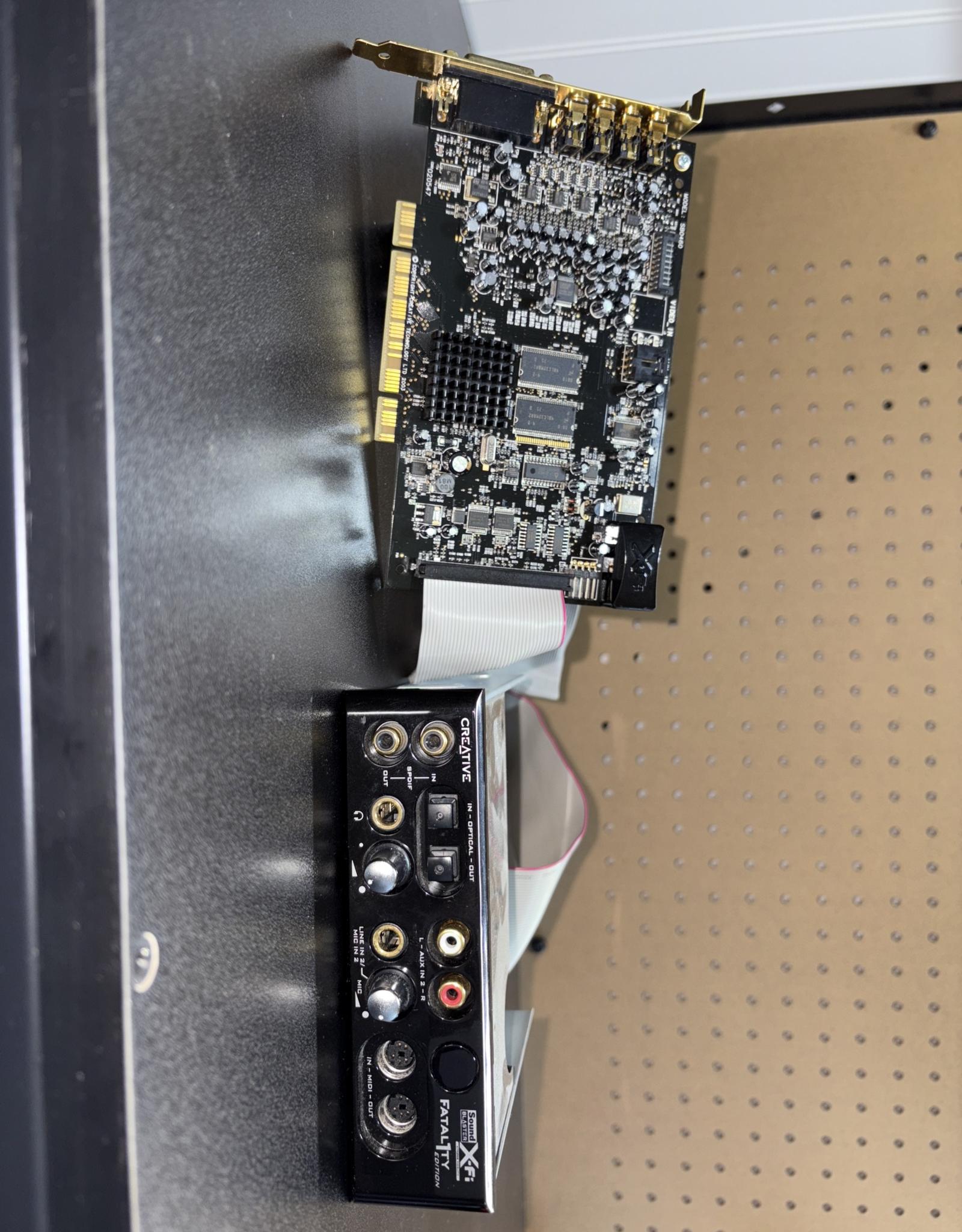SOLD! Creative Labs Sound Blaster X-FI FATAL1TY Edition SB0460+SB0250