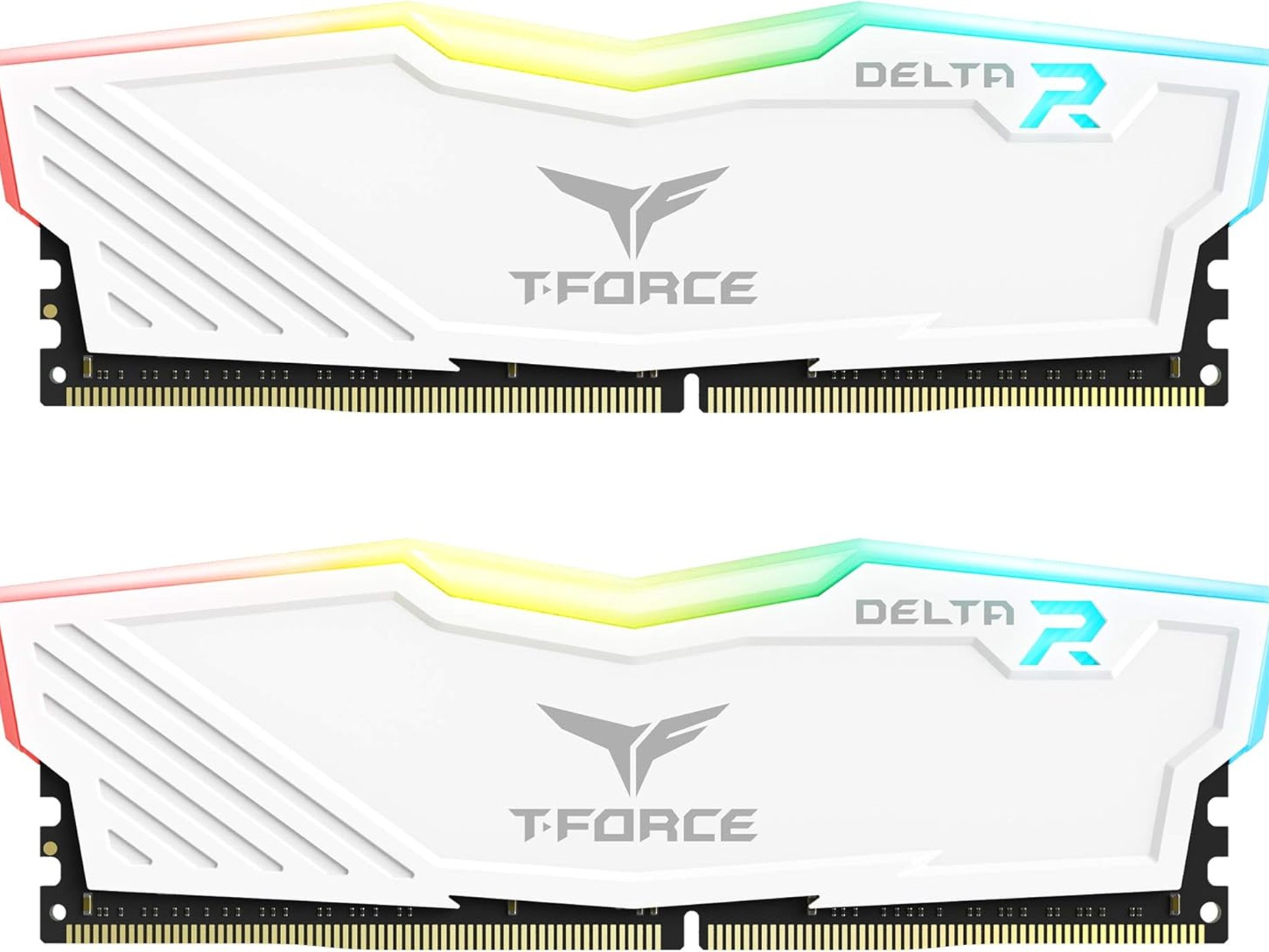 DDR4 32GB (2x16GB) 3200MHz CL16 RAM T-Force Delta RGB White, Used-Open Box