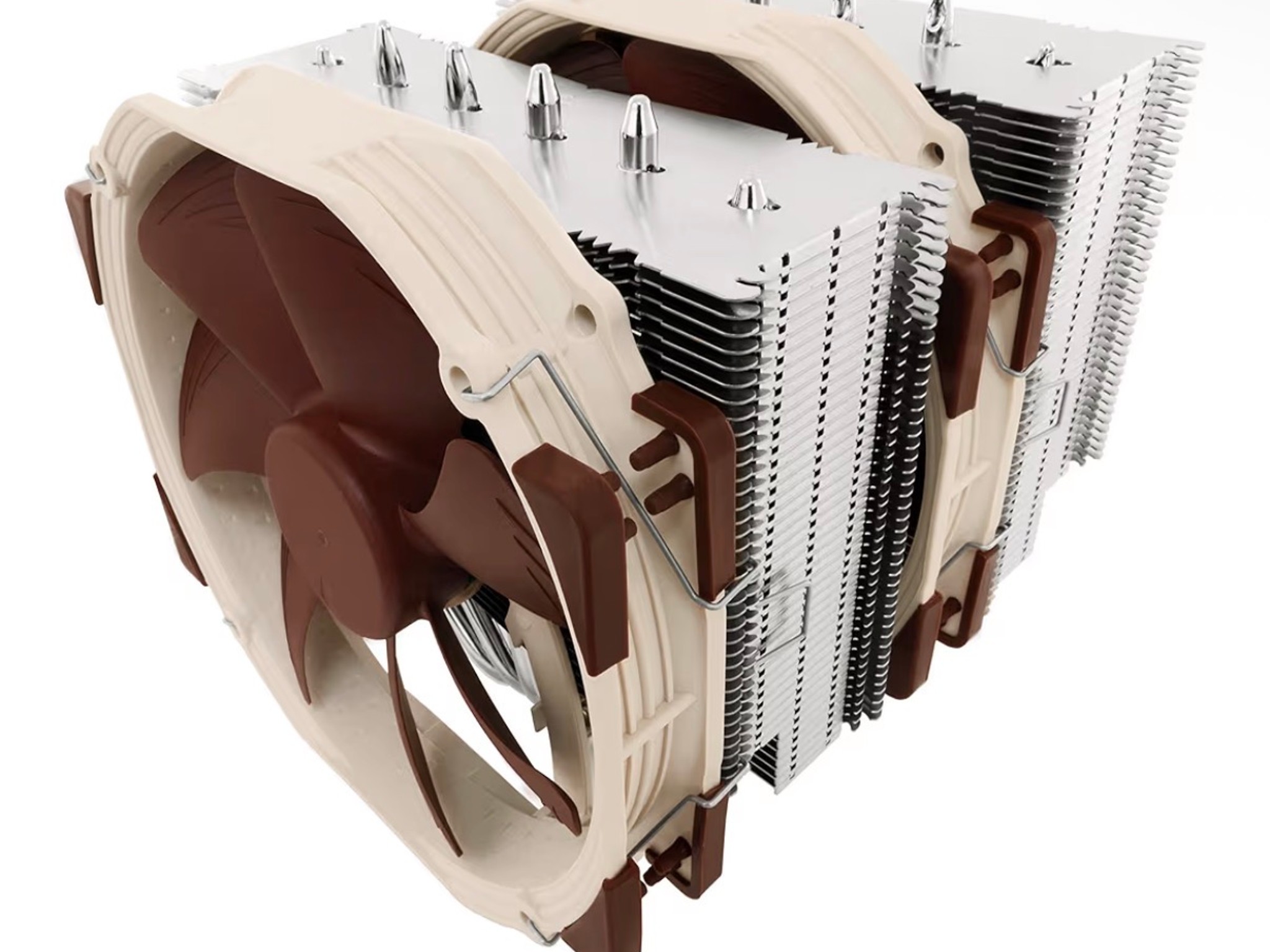 Noctua NH-D15, Premium CPU Cooler with 2X NF-A15 PWM 140mm Fans (Brown)